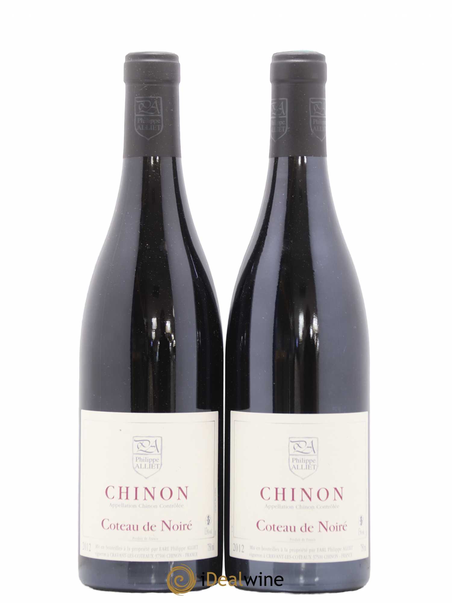Chinon Coteau de Noiré Philippe Alliet 2012 - Lot de 2 bouteilles - 0