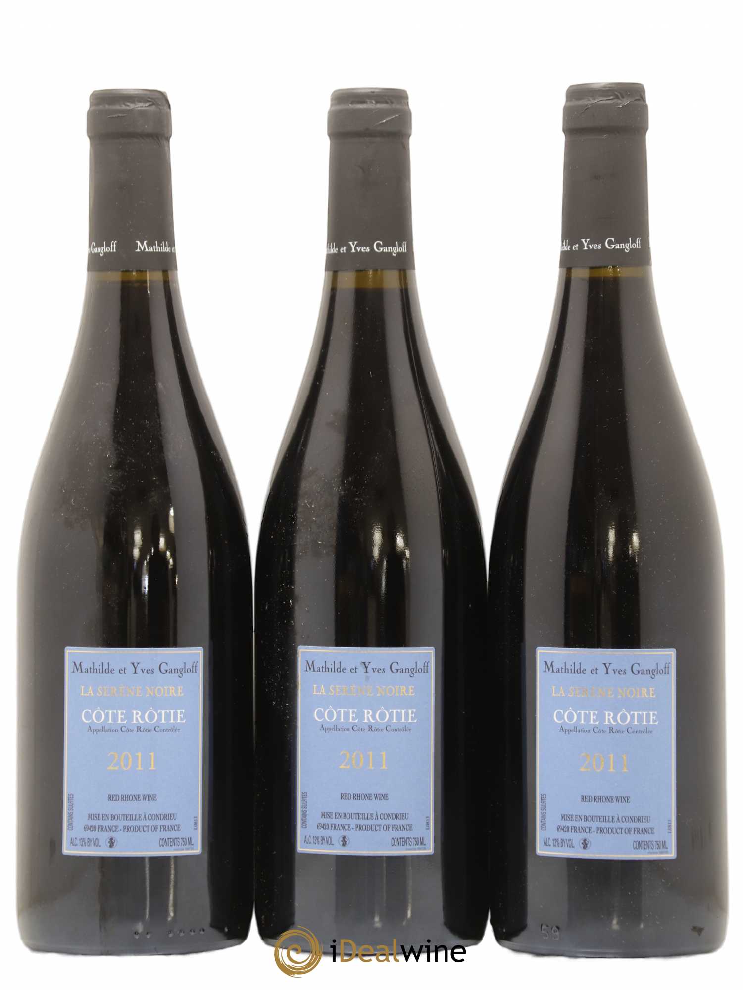 Côte-Rôtie La Sereine Noire Gangloff (Domaine) 2011 - Lot de 3 bouteilles - 1