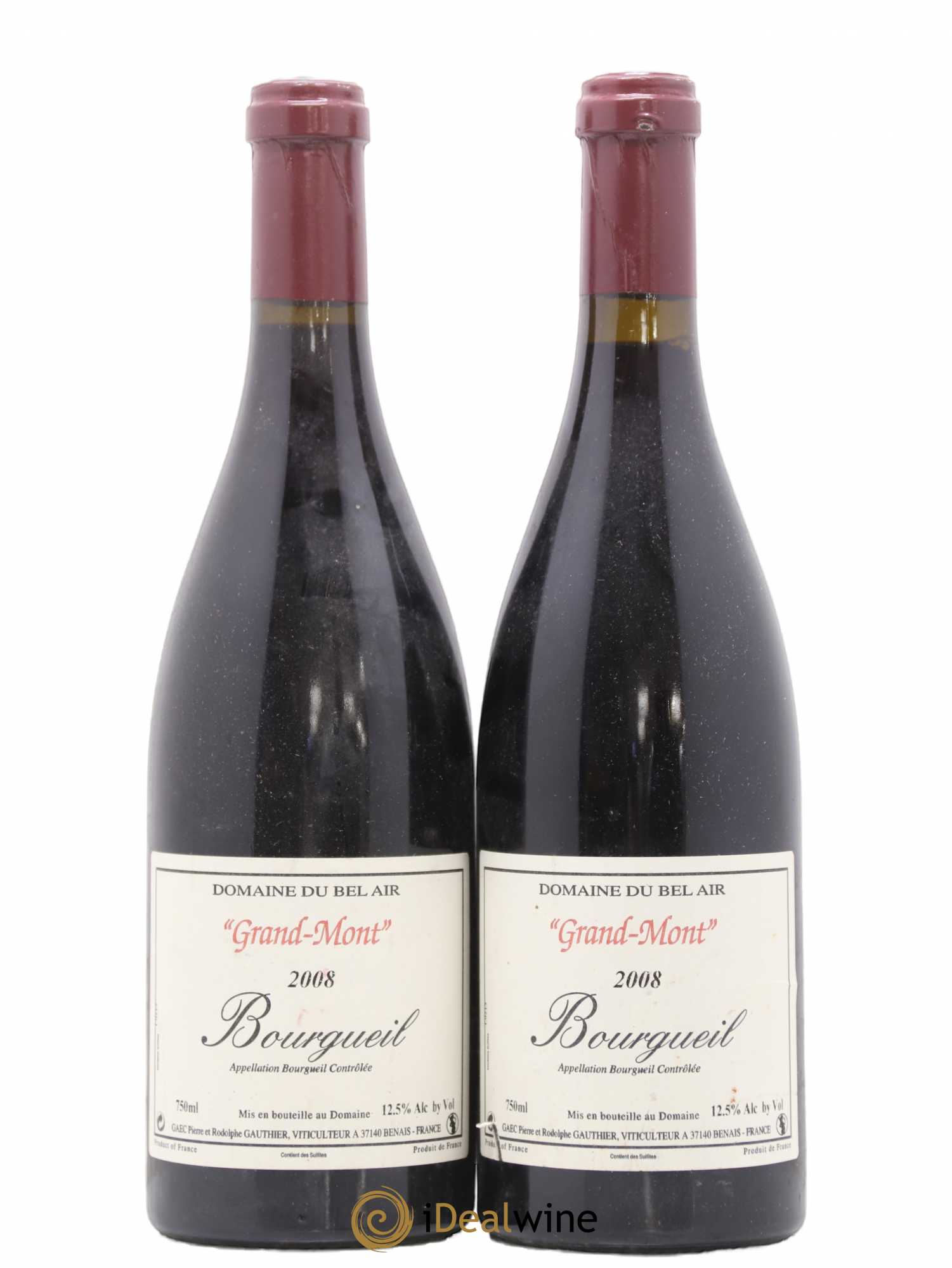 Bourgueil Grand Mont Domaine du Bel Air 2008 - Lot de 2 bouteilles - 0