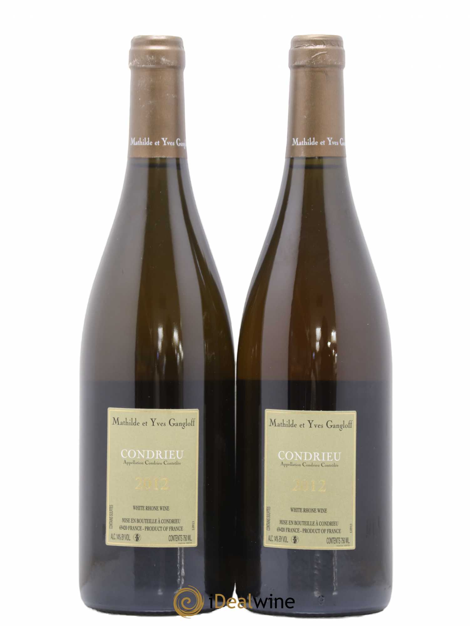 Condrieu Domaine Gangloff (Domaine) 2012 - Lot de 2 bouteilles - 1