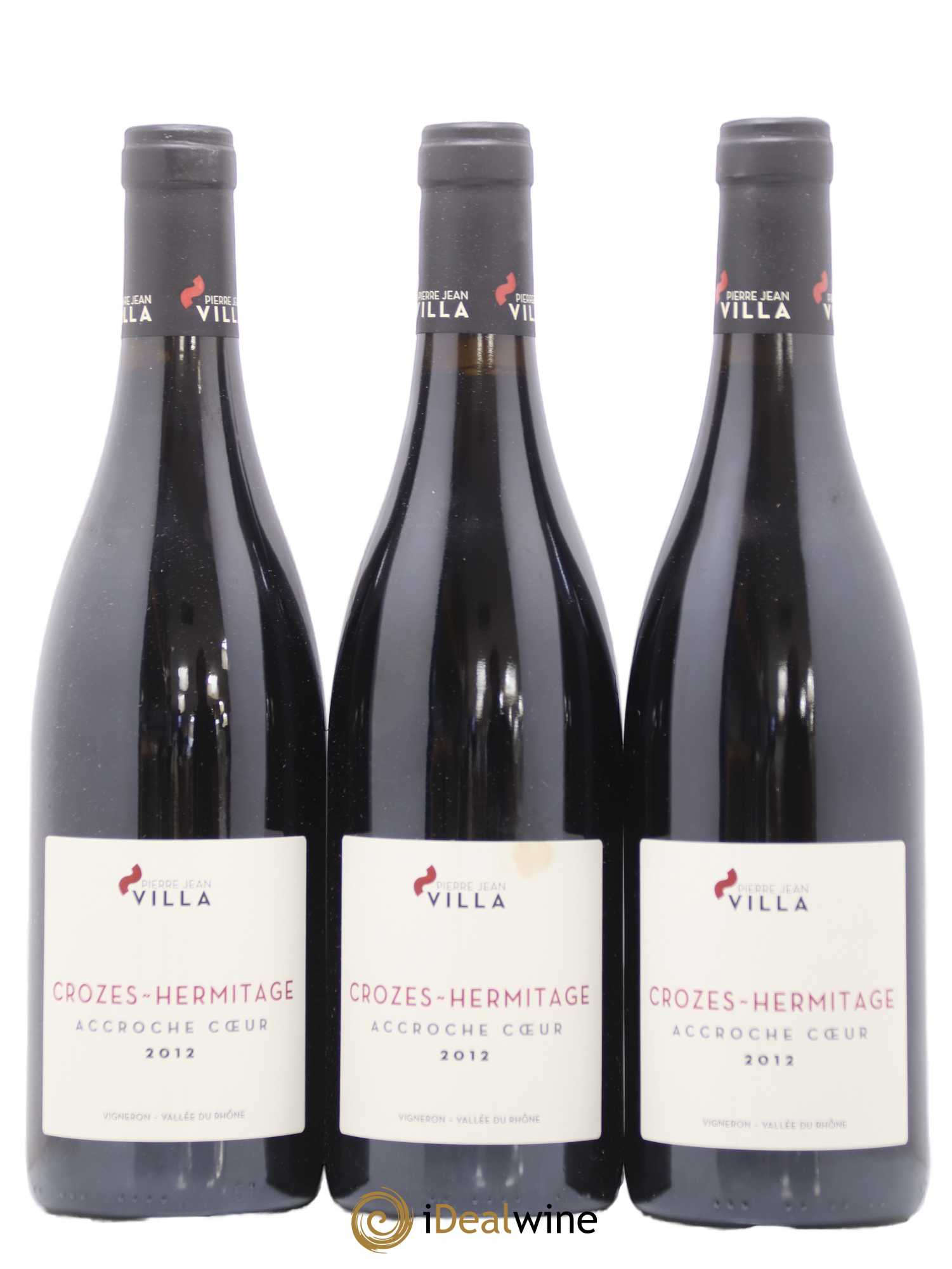 Crozes-Hermitage Domaine Pierre Jean Villa Cuvee Accroche Coeur 2012 - Posten von 3 Flaschen - 0