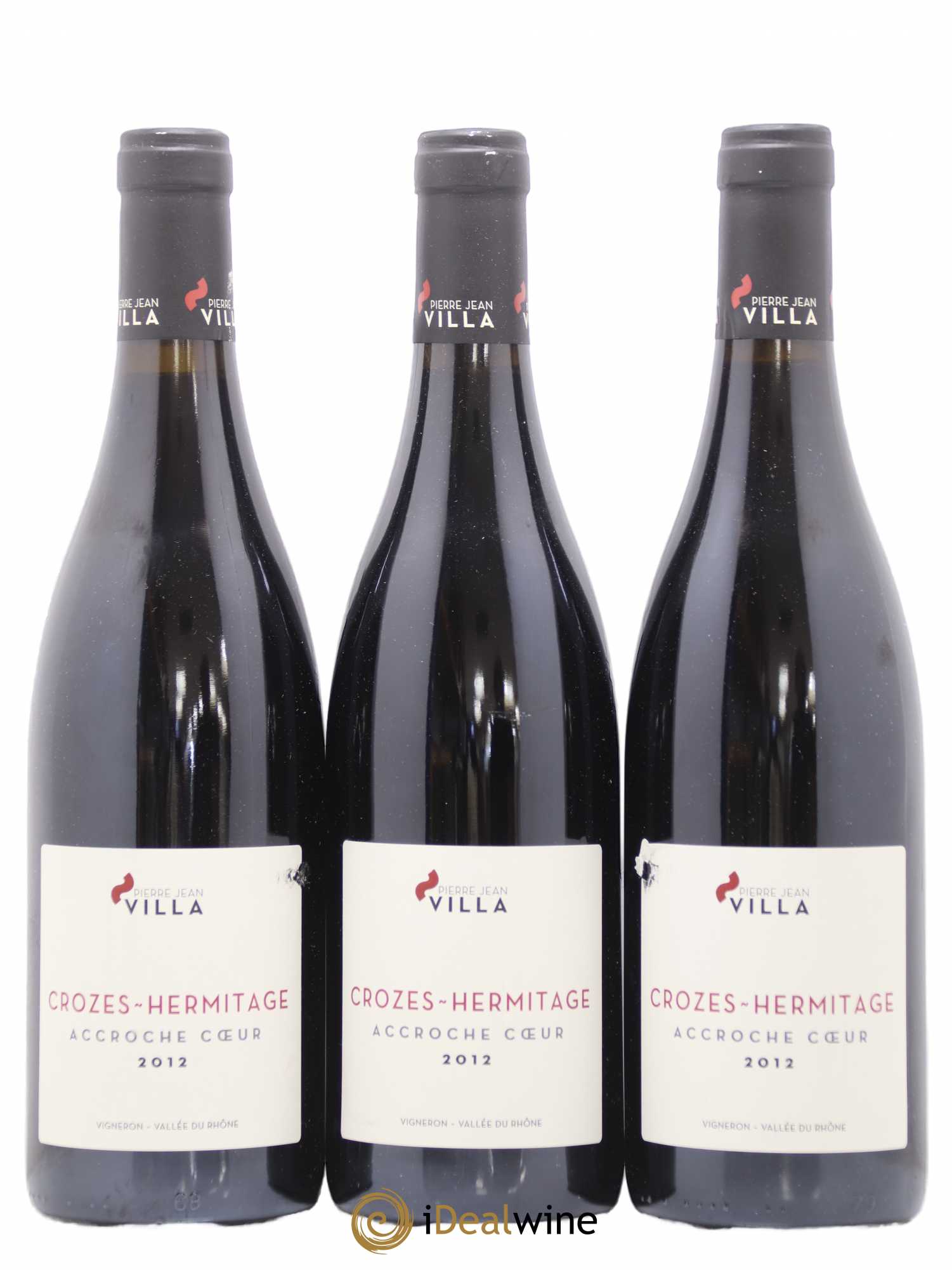 Crozes-Hermitage Domaine Pierre Jean Villa Cuvee Accroche Coeur 2012 - Posten von 3 Flaschen - 0