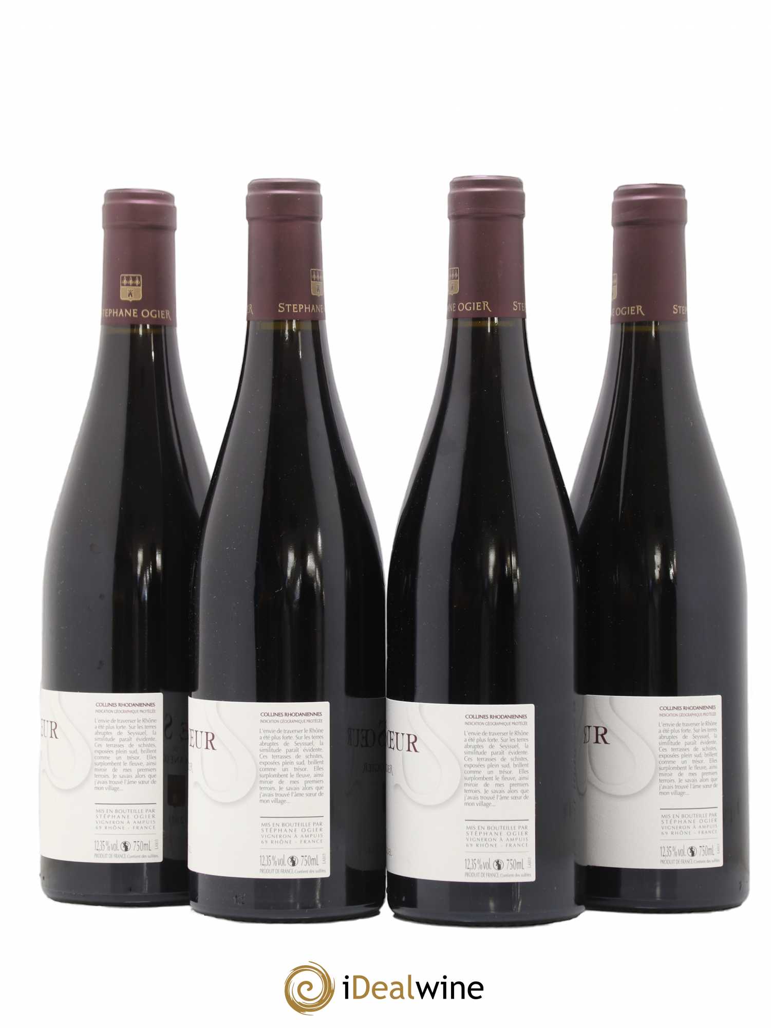 Collines Rhodaniennes L'Ame Soeur Syrah de Seyssuel Stéphane Ogier 2013 - Lot de 4 bouteilles - 1
