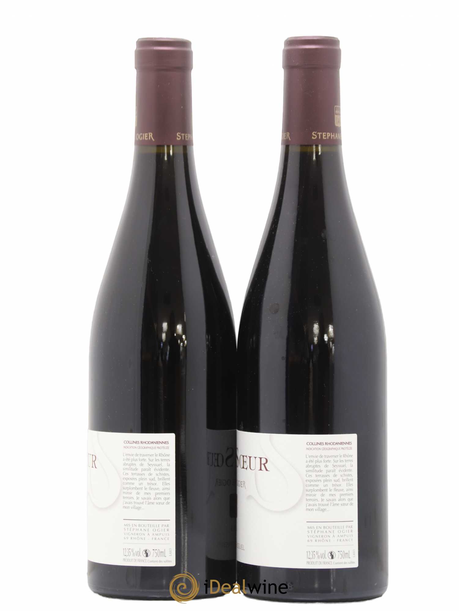 Collines Rhodaniennes L'Ame Soeur Syrah de Seyssuel Stéphane Ogier 2013 - Lot de 2 bouteilles - 1