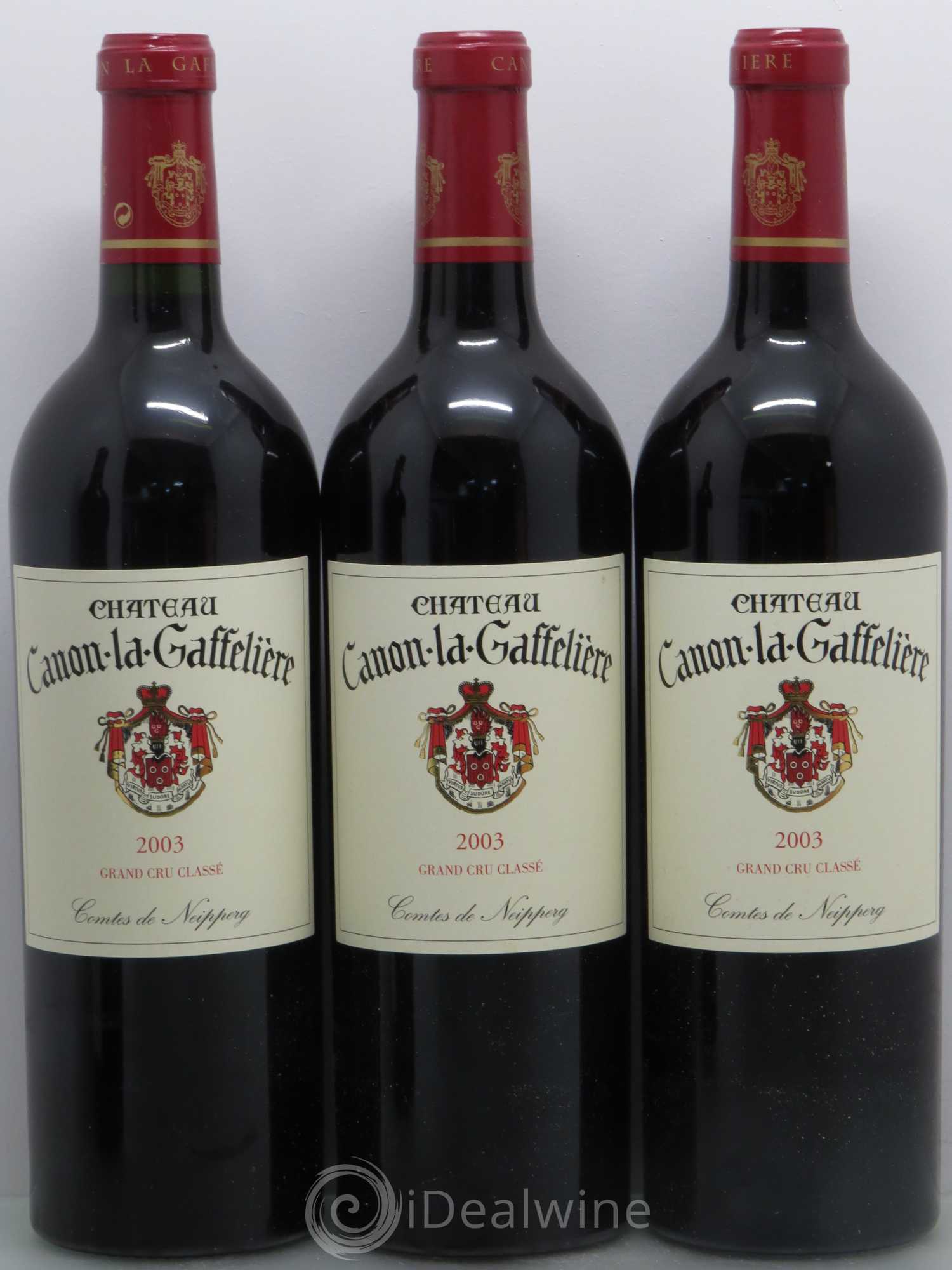 Château Canon la Gaffelière 1er Grand Cru Classé B 2003 - Lot de 5 bouteilles - 1