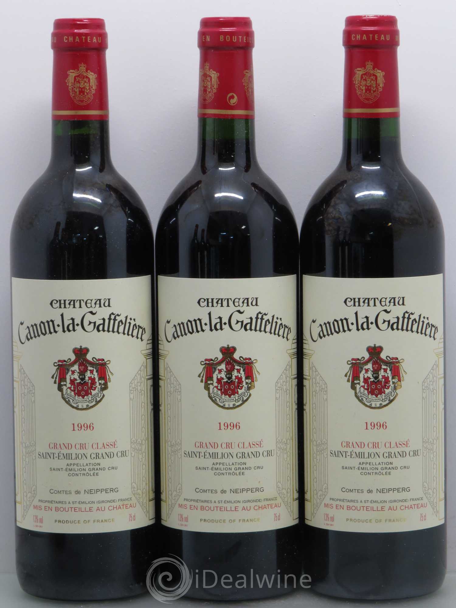 Château Canon la Gaffelière 1er Grand Cru Classé B 1996 - Lot de 6 bouteilles - 1