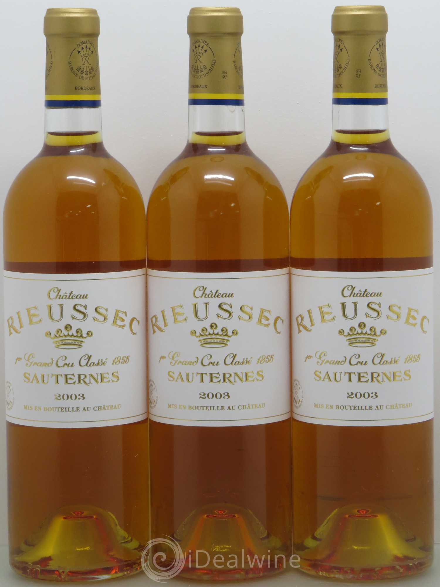 Château Rieussec 1er Grand Cru Classé 2003 - Lotto di 12 bottiglie - 1