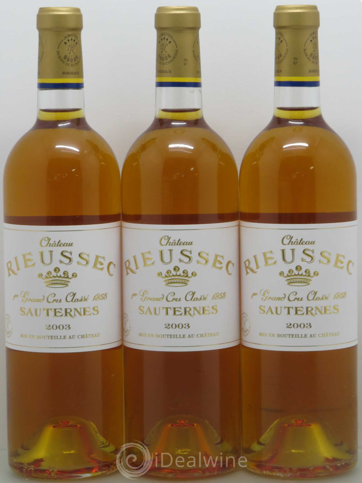 Château Rieussec 1er Grand Cru Classé 2003 - Lotto di 12 bottiglie - 4