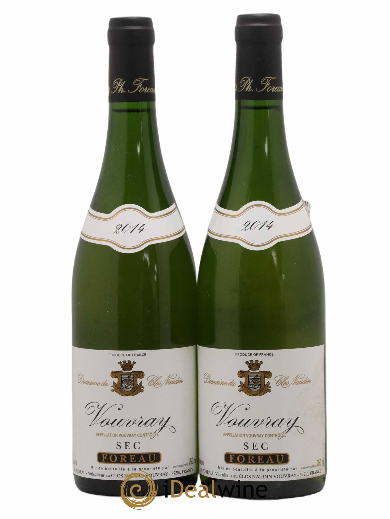 Vouvray Sec Clos Naudin - Philippe Foreau 2014 - Lot de 2 bouteilles - 0