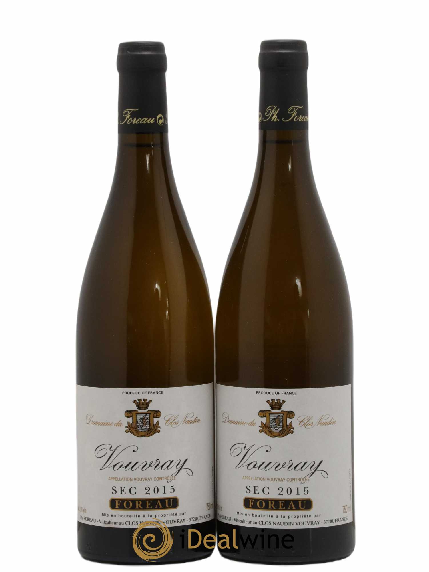 Vouvray Sec Clos Naudin - Philippe Foreau 2015 - Lot de 2 bouteilles - 0