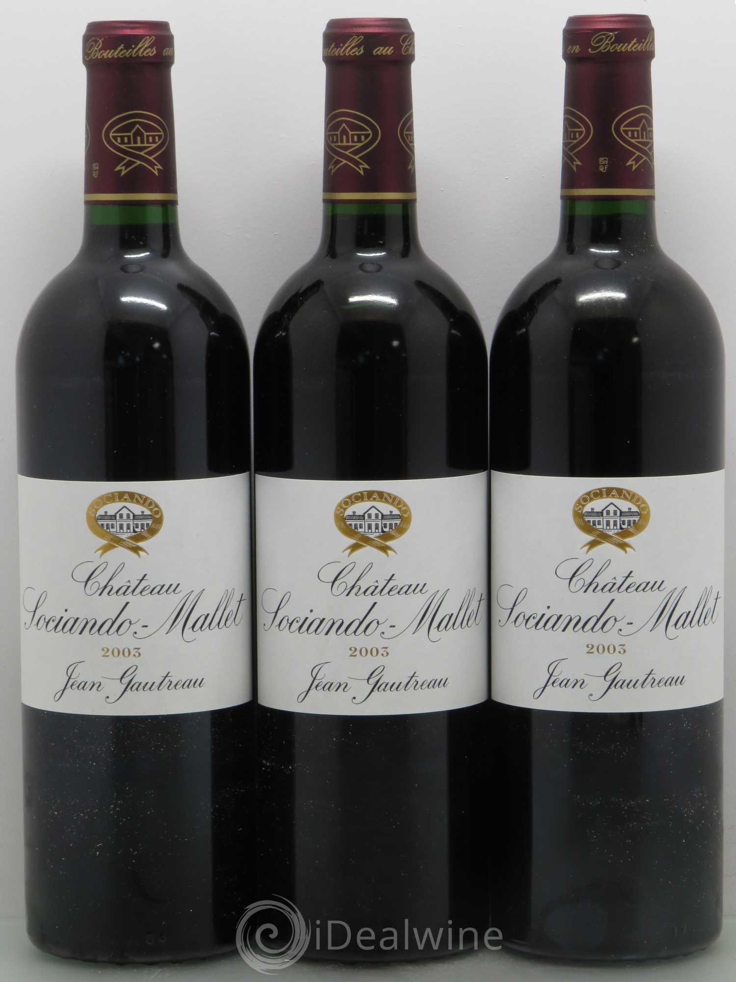 Château Sociando Mallet 2003 - Lot de 12 bouteilles - 2