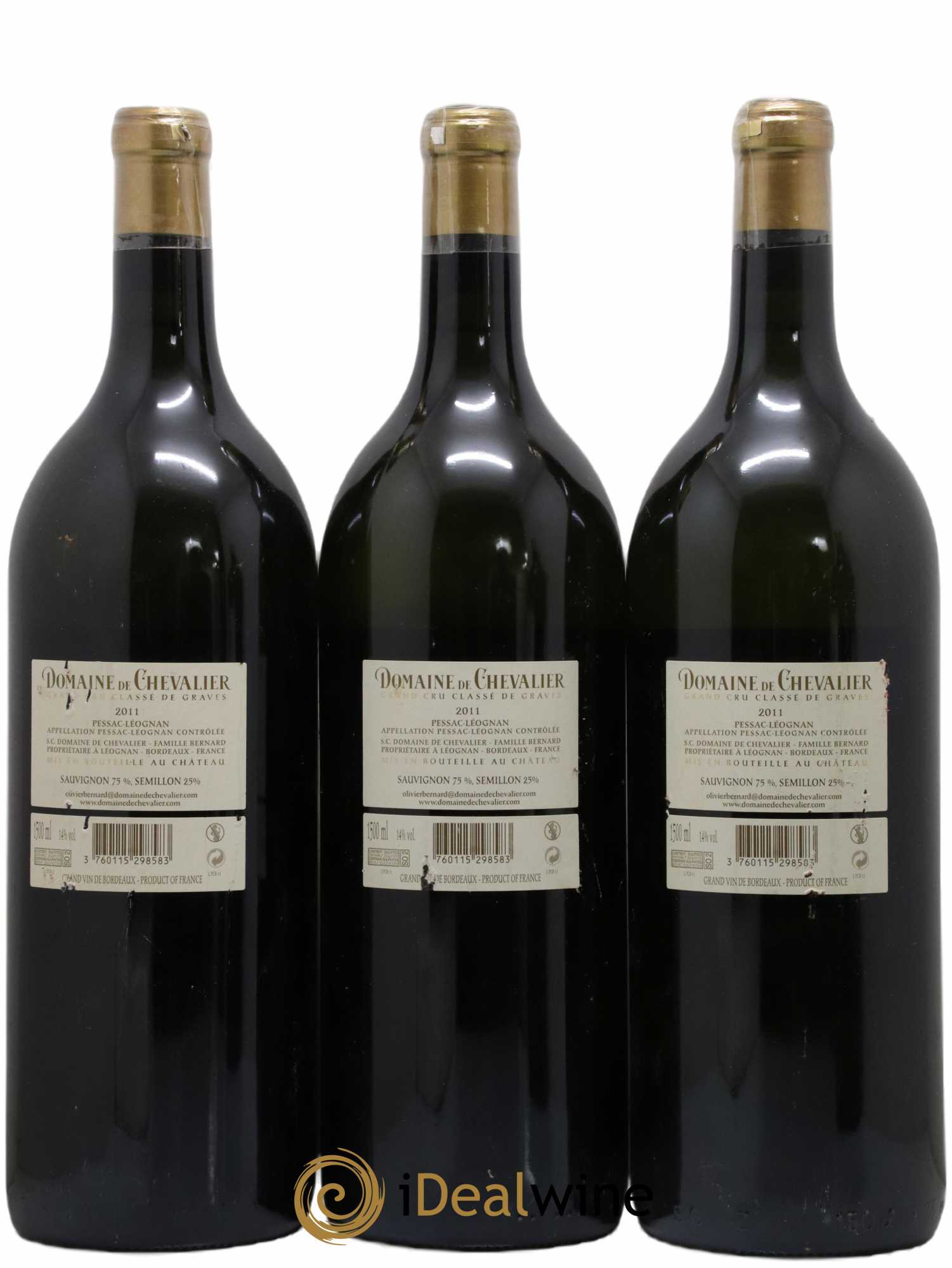 Domaine de Chevalier Cru Classé de Graves 2011 - Lot de 3 magnums - 1