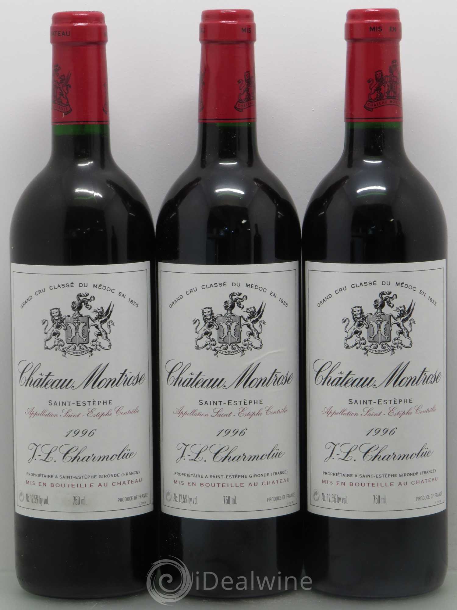 Château Montrose 2ème Grand Cru Classé 1996 - Lot de 12 bouteilles - 1