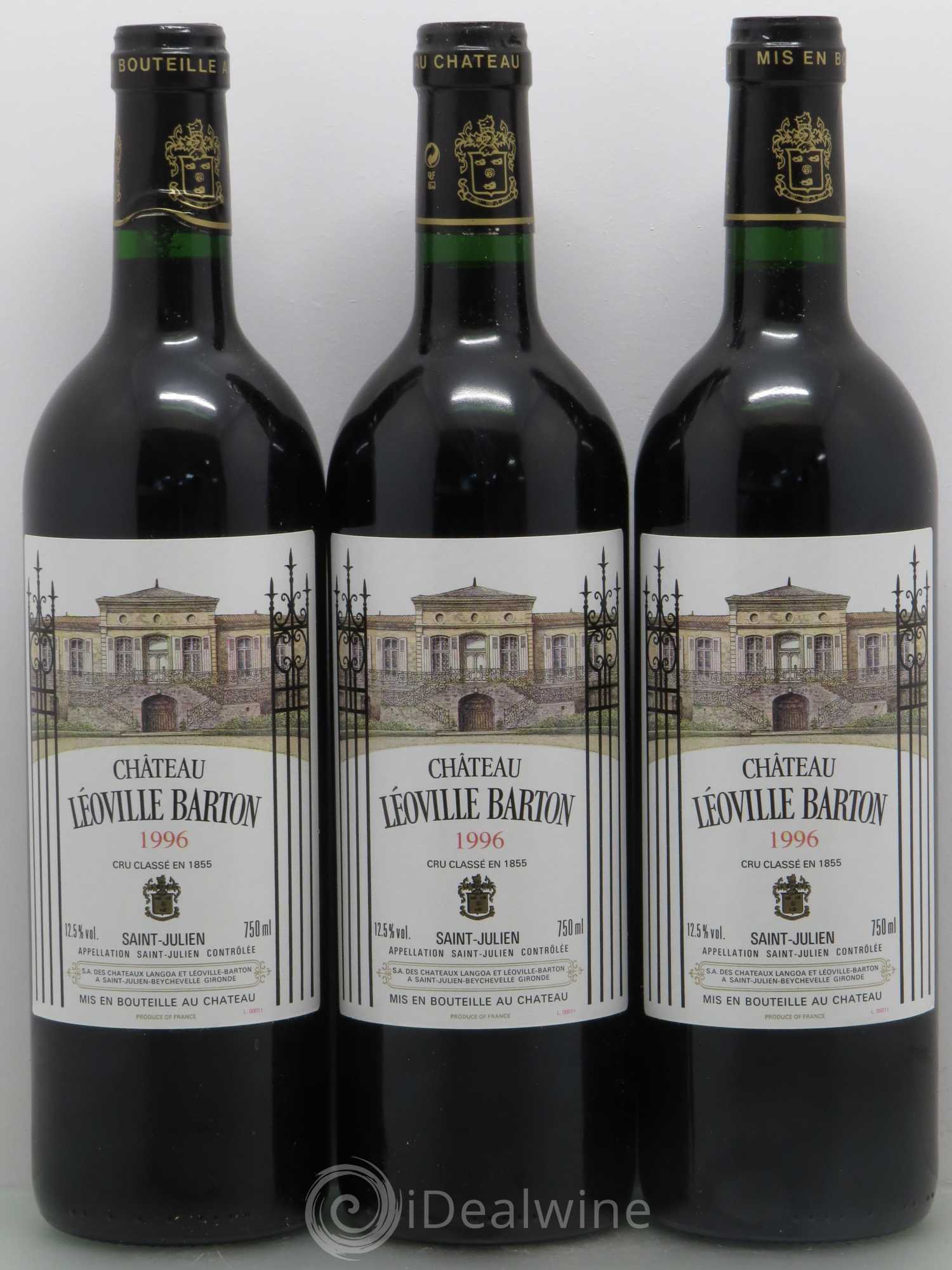 Château Léoville Barton 2ème Grand Cru Classé 1996 - Lot de 12 bouteilles - 2