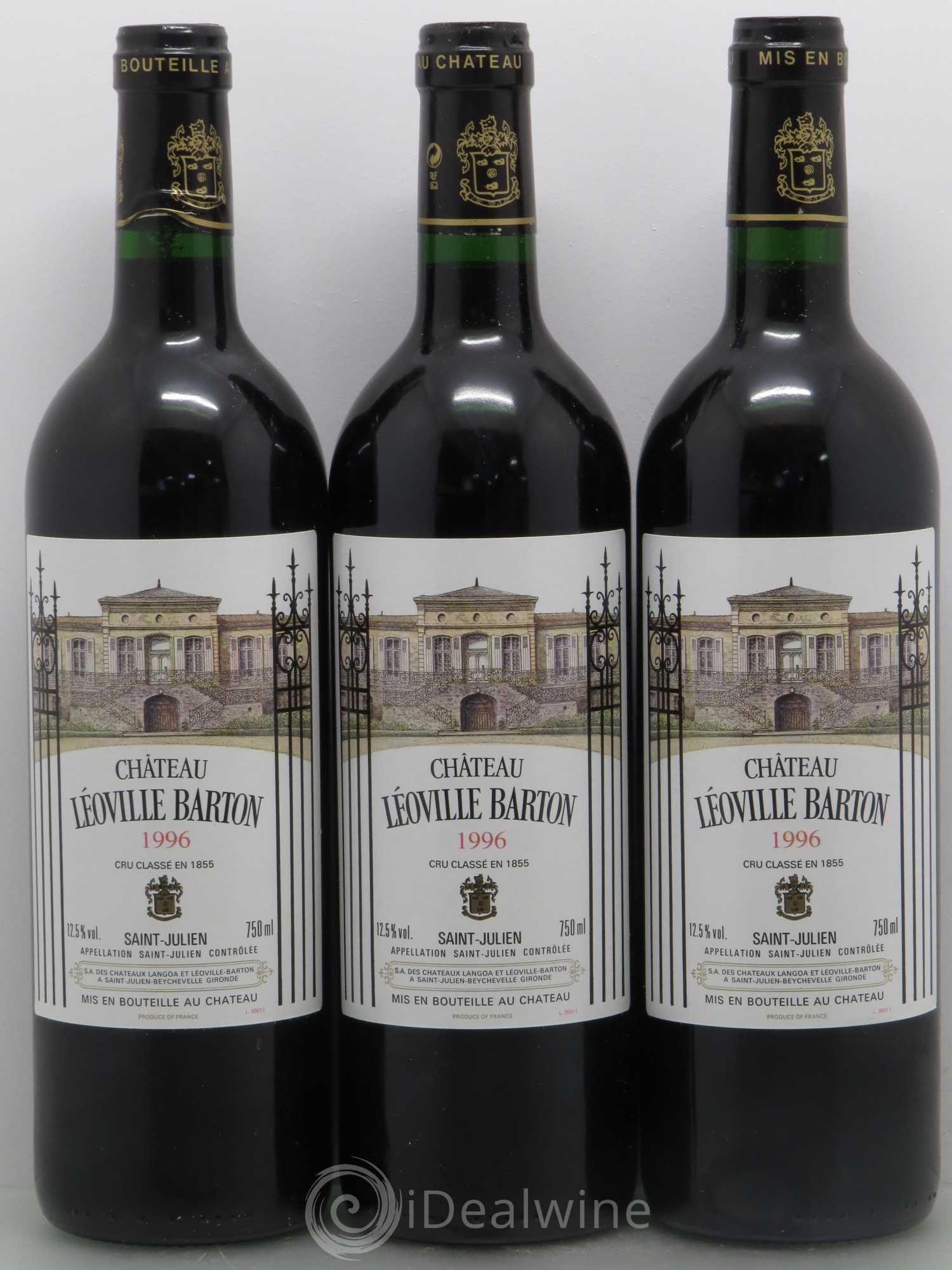 Château Léoville Barton 2ème Grand Cru Classé 1996 - Lot de 12 bouteilles - 4