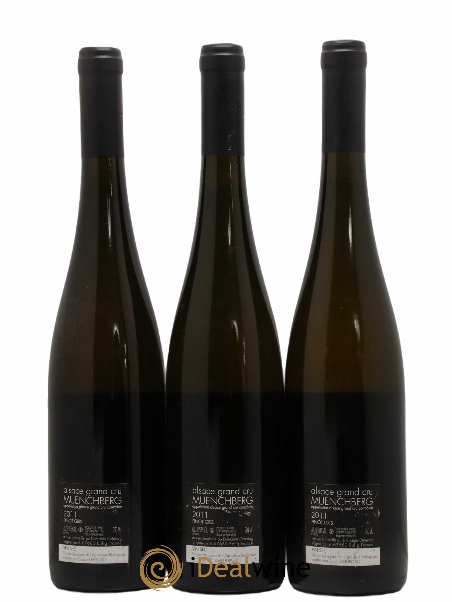 Alsace Pinot Gris Grand Cru Muenchberg A360P Ostertag (Domaine) 2011 - Lot de 3 bouteilles - 1
