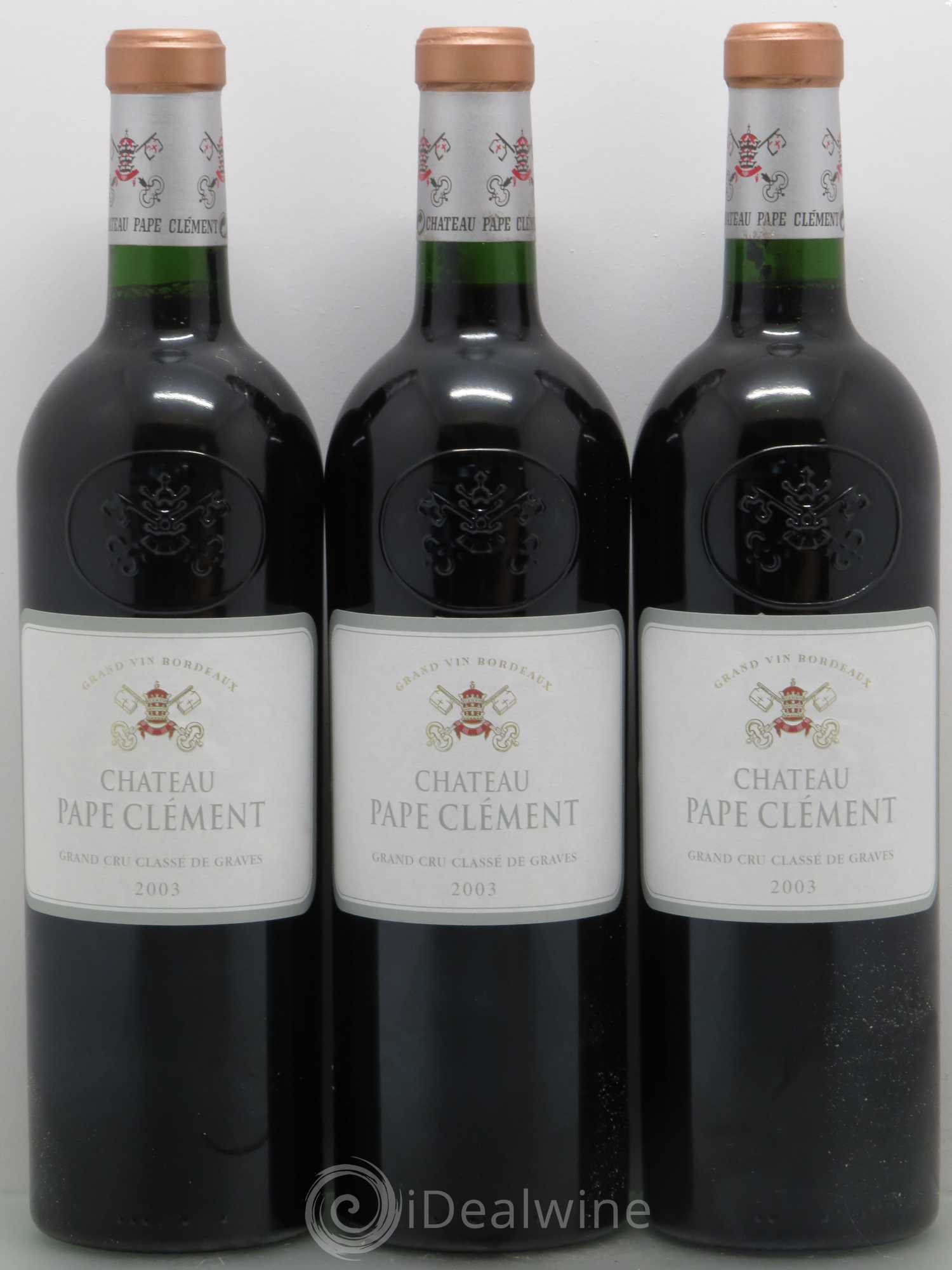 Château Pape Clément Cru Classé de Graves 2003 - Lot de 12 bouteilles - 1