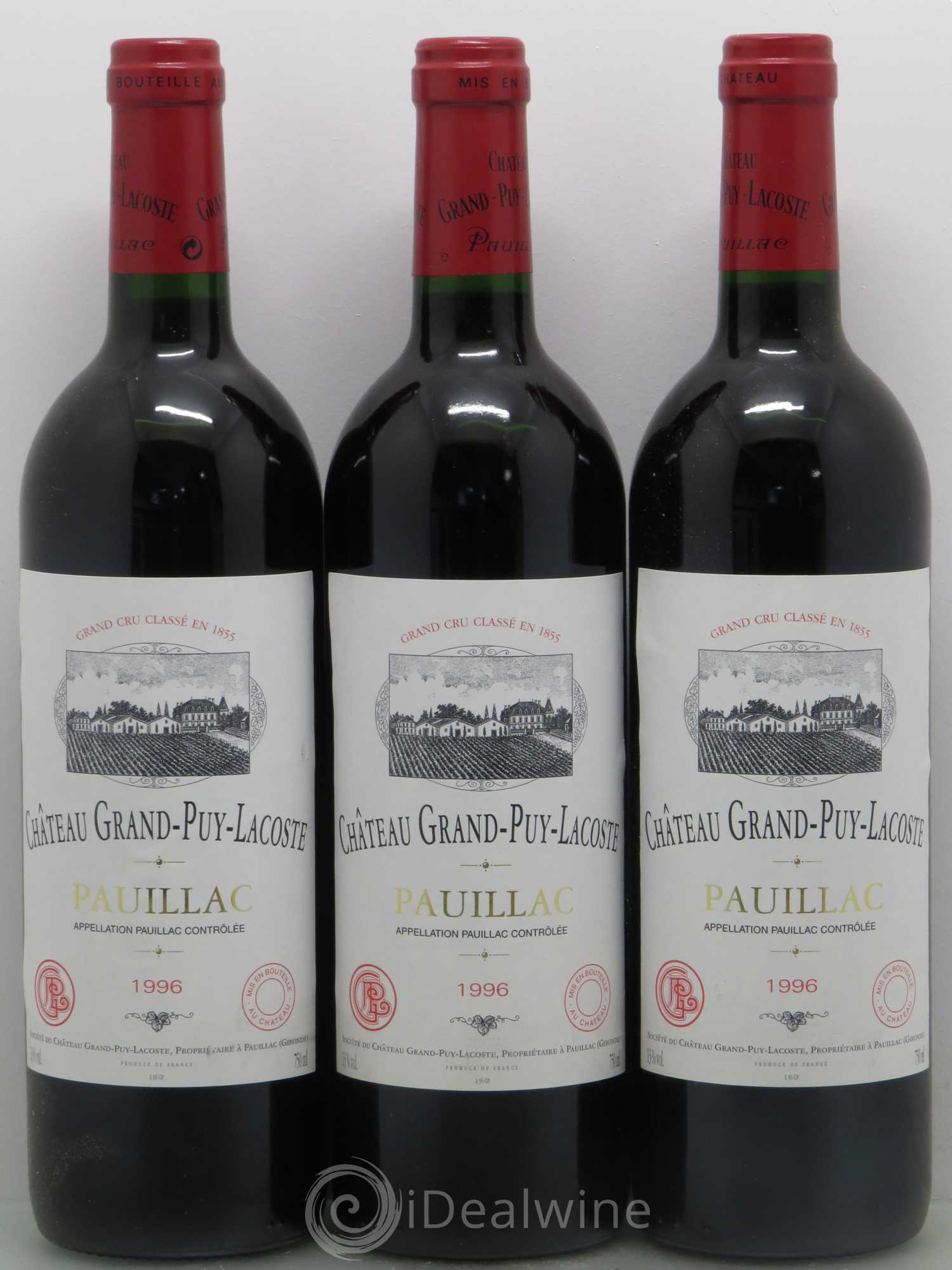 Château Grand Puy Lacoste 5ème Grand Cru Classé 1996 - Lot de 12 bouteilles - 3