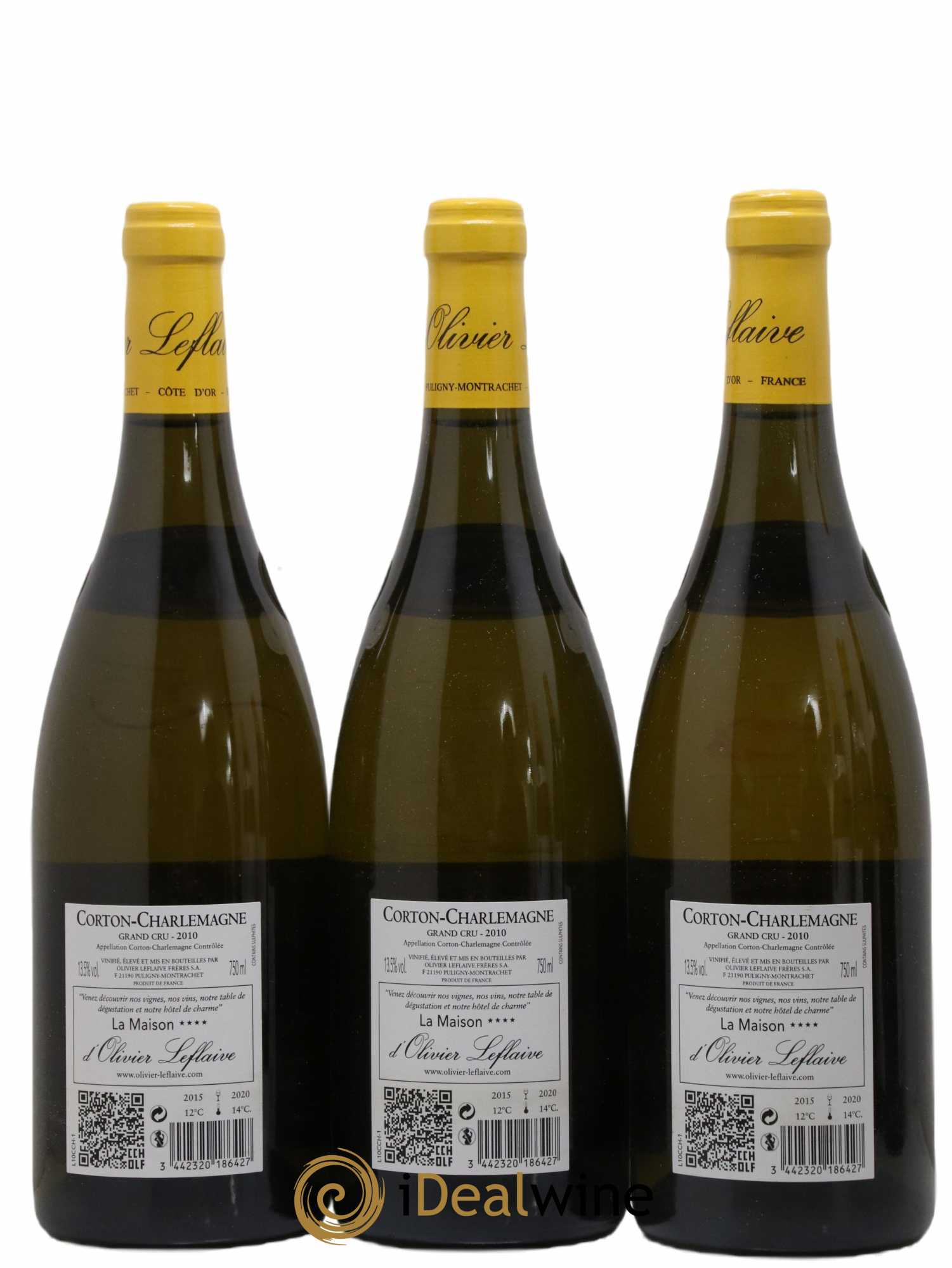 Corton-Charlemagne Grand Cru Olivier Leflaive 2010 - Lot de 6 bouteilles - 2
