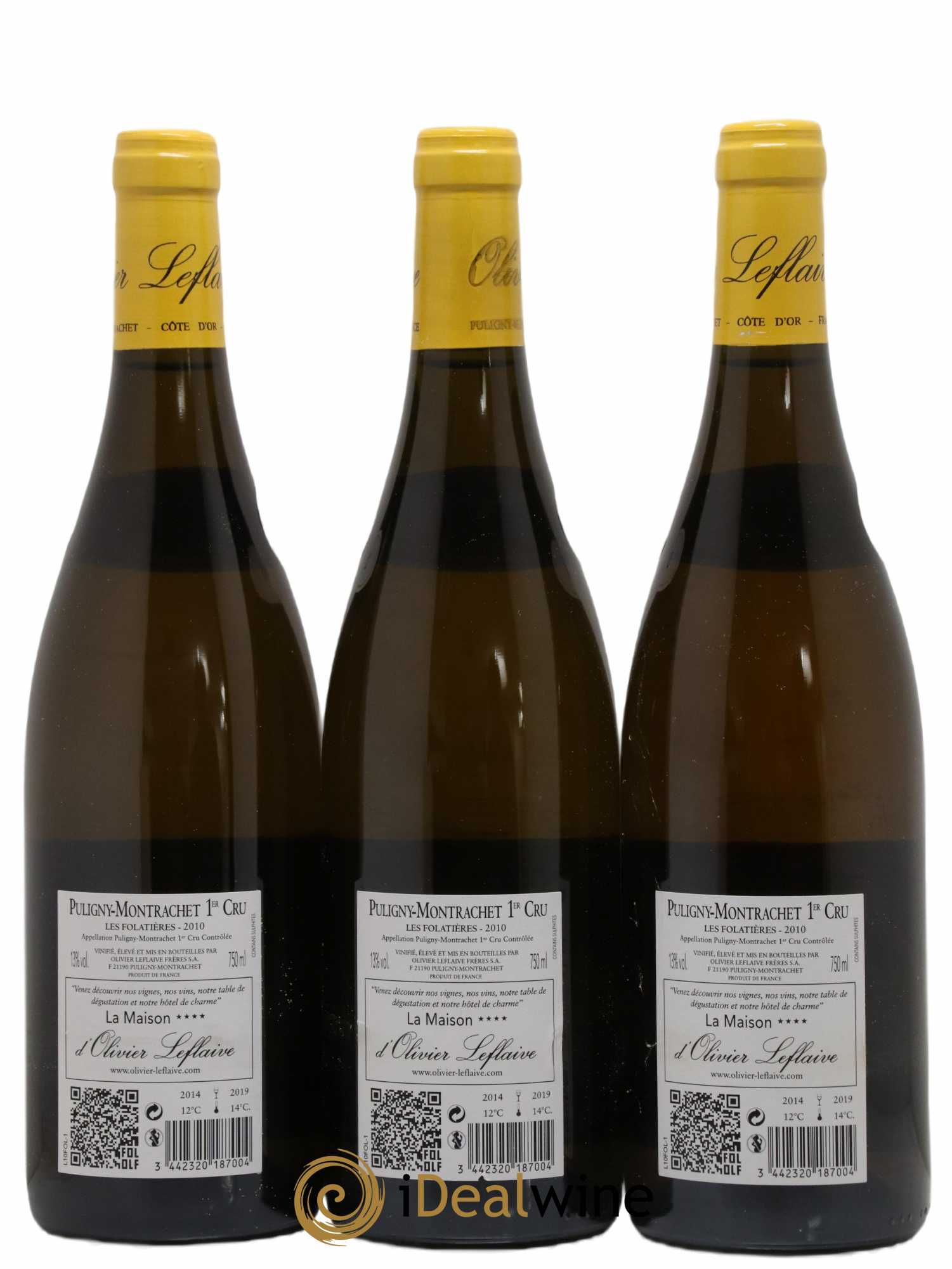 Puligny-Montrachet 1er Cru Les Folatières Olivier Leflaive 2010 - Lot de 12 bouteilles - 8