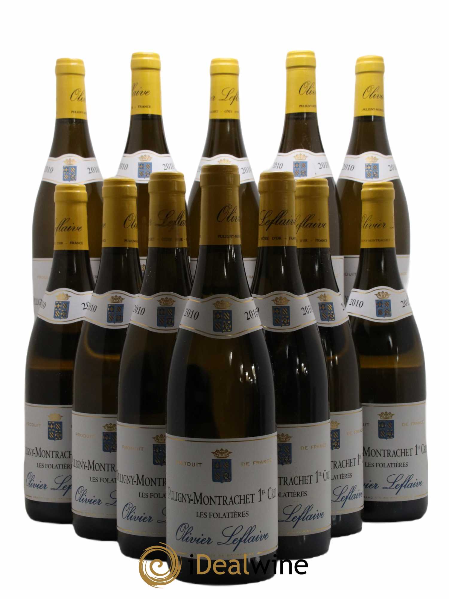 Puligny-Montrachet 1er Cru Les Folatières Olivier Leflaive 2010 - Lot de 12 bouteilles - 0