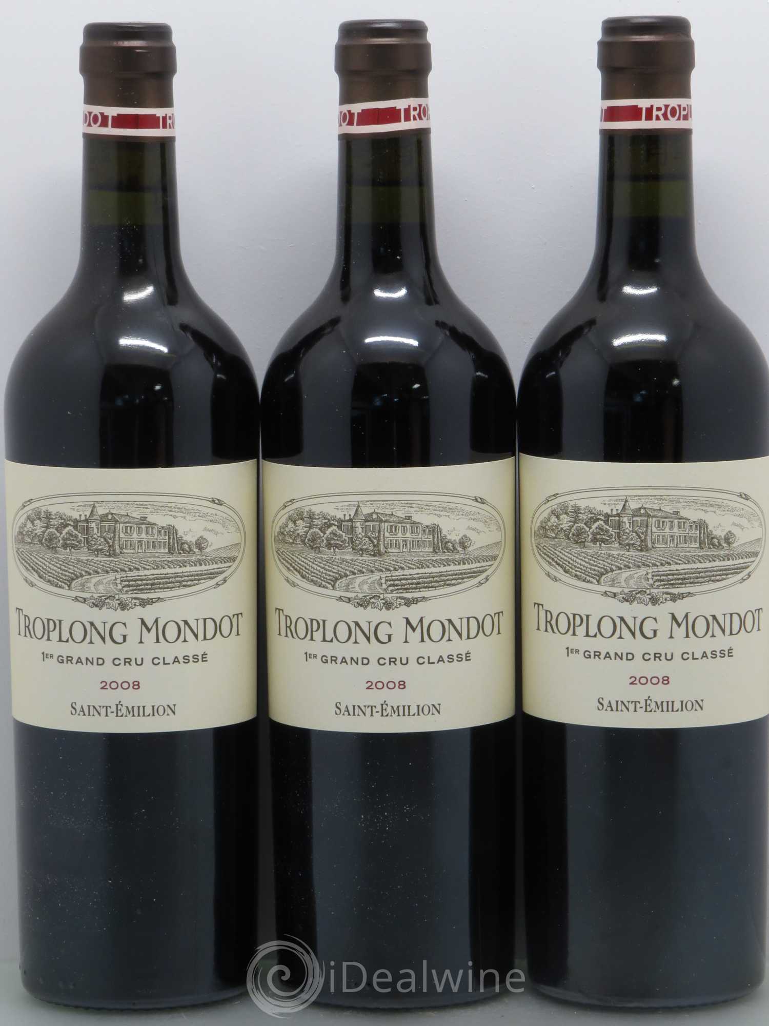 Château Troplong Mondot 1er Grand Cru Classé B 2008 - Lot de 12 bouteilles - 3