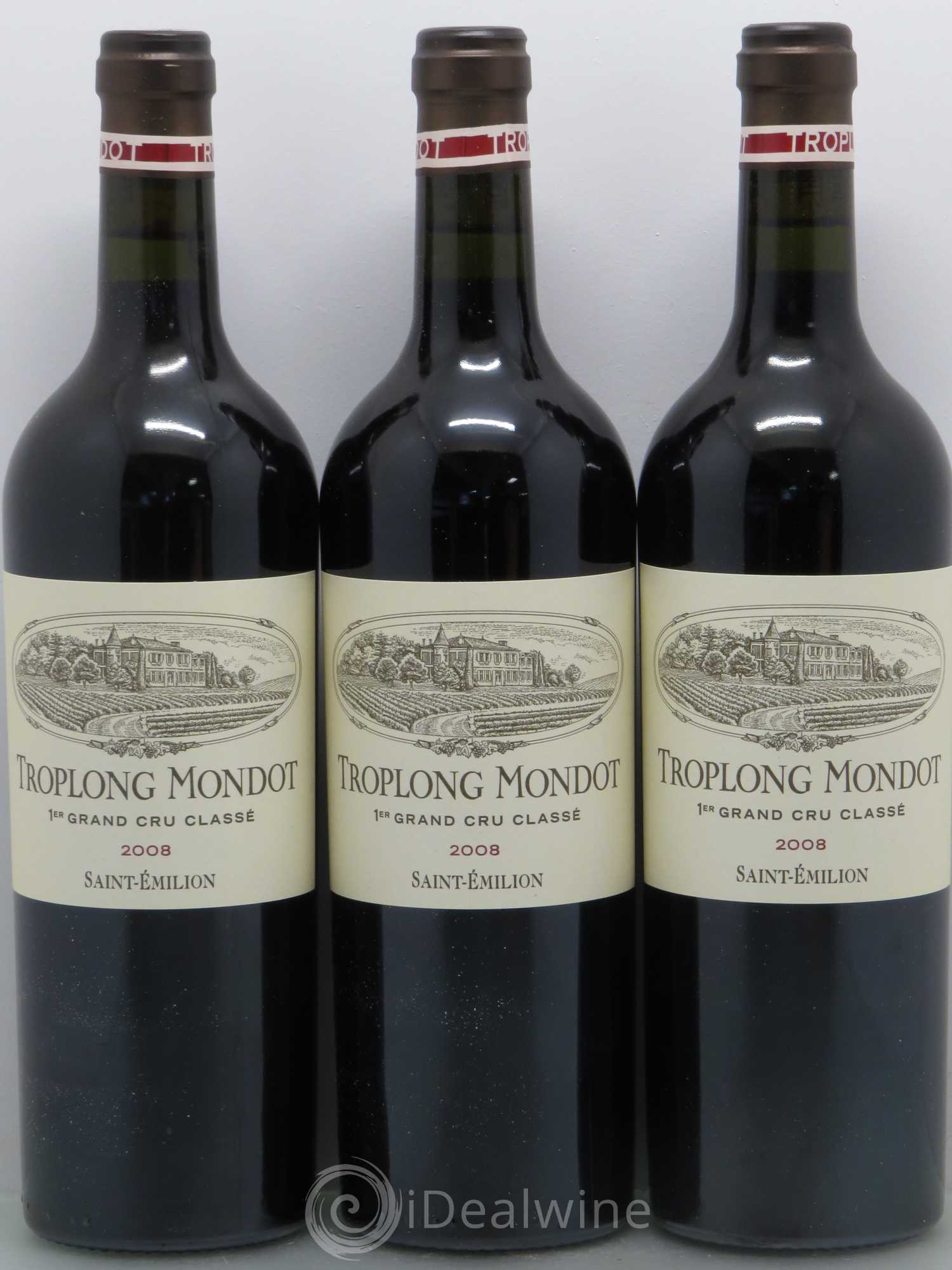 Château Troplong Mondot 1er Grand Cru Classé B 2008 - Lot de 12 bouteilles - 4