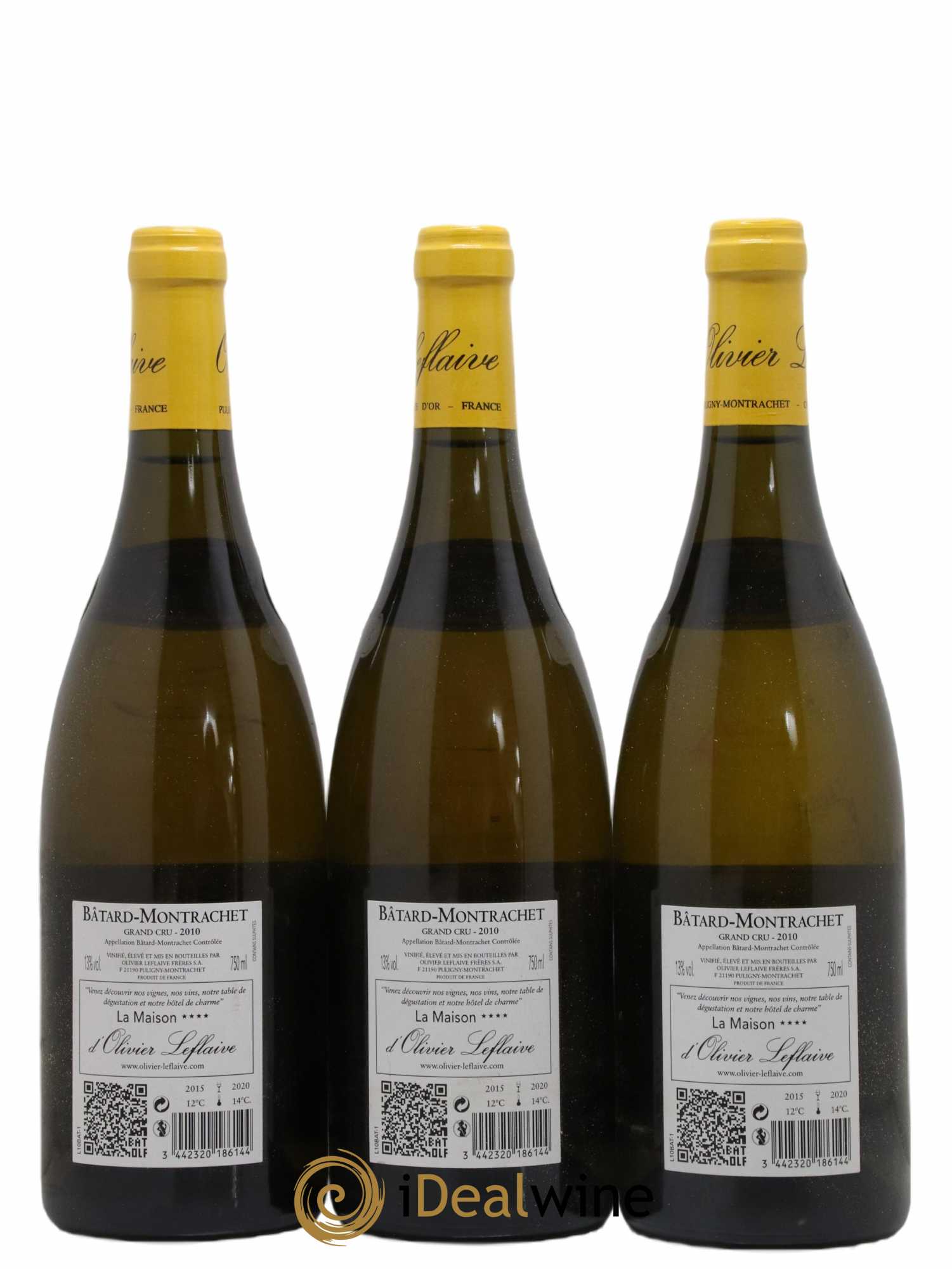 Bâtard-Montrachet Grand Cru Olivier Leflaive 2010 - Lot de 3 bouteilles - 1
