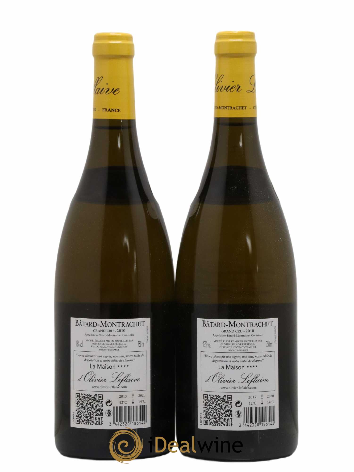 Bâtard-Montrachet Grand Cru Olivier Leflaive 2010 - Lot de 2 bouteilles - 1