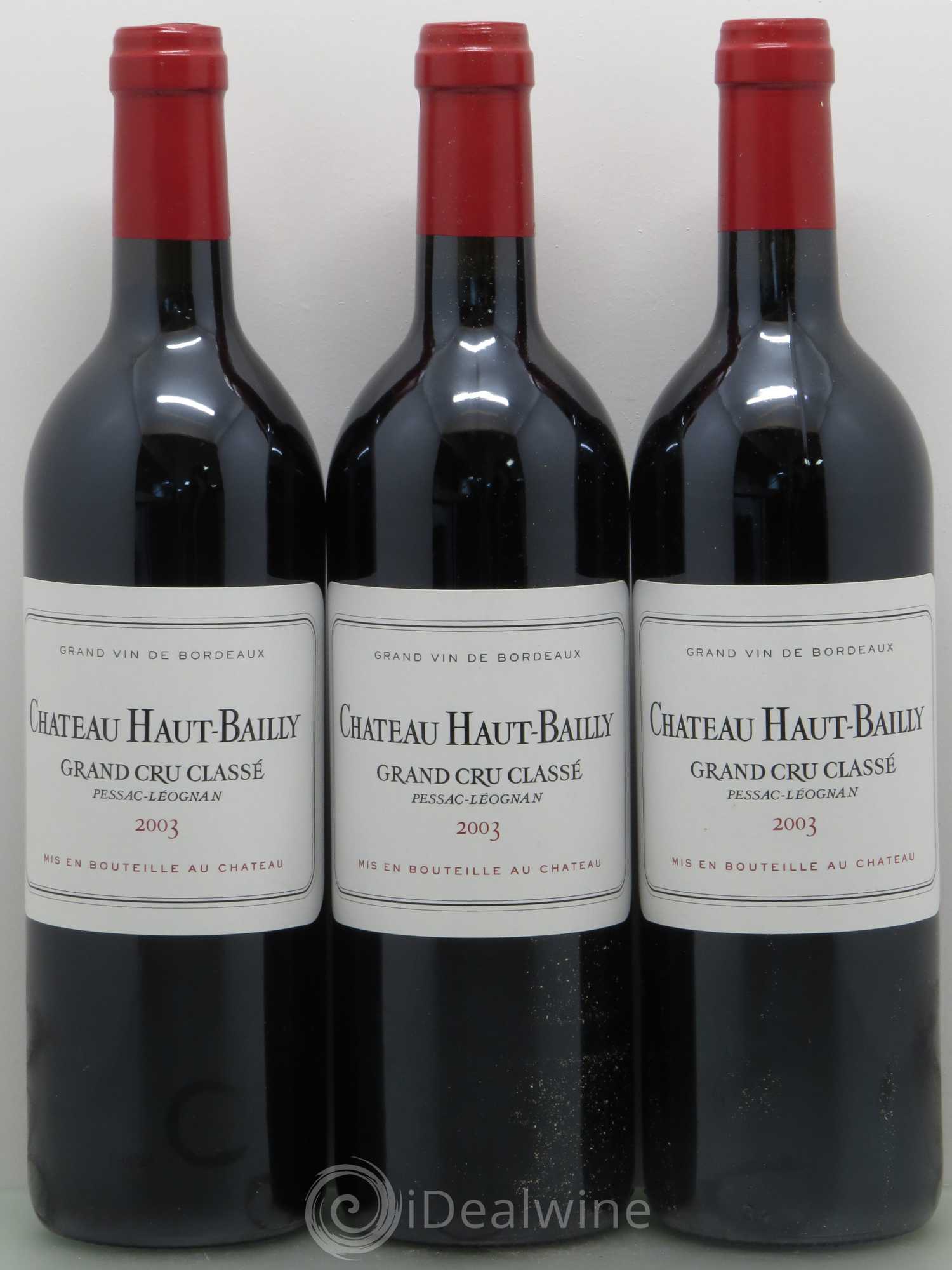 Château Haut-Bailly Cru Classé de Graves 2003 - Lot de 12 bouteilles - 1