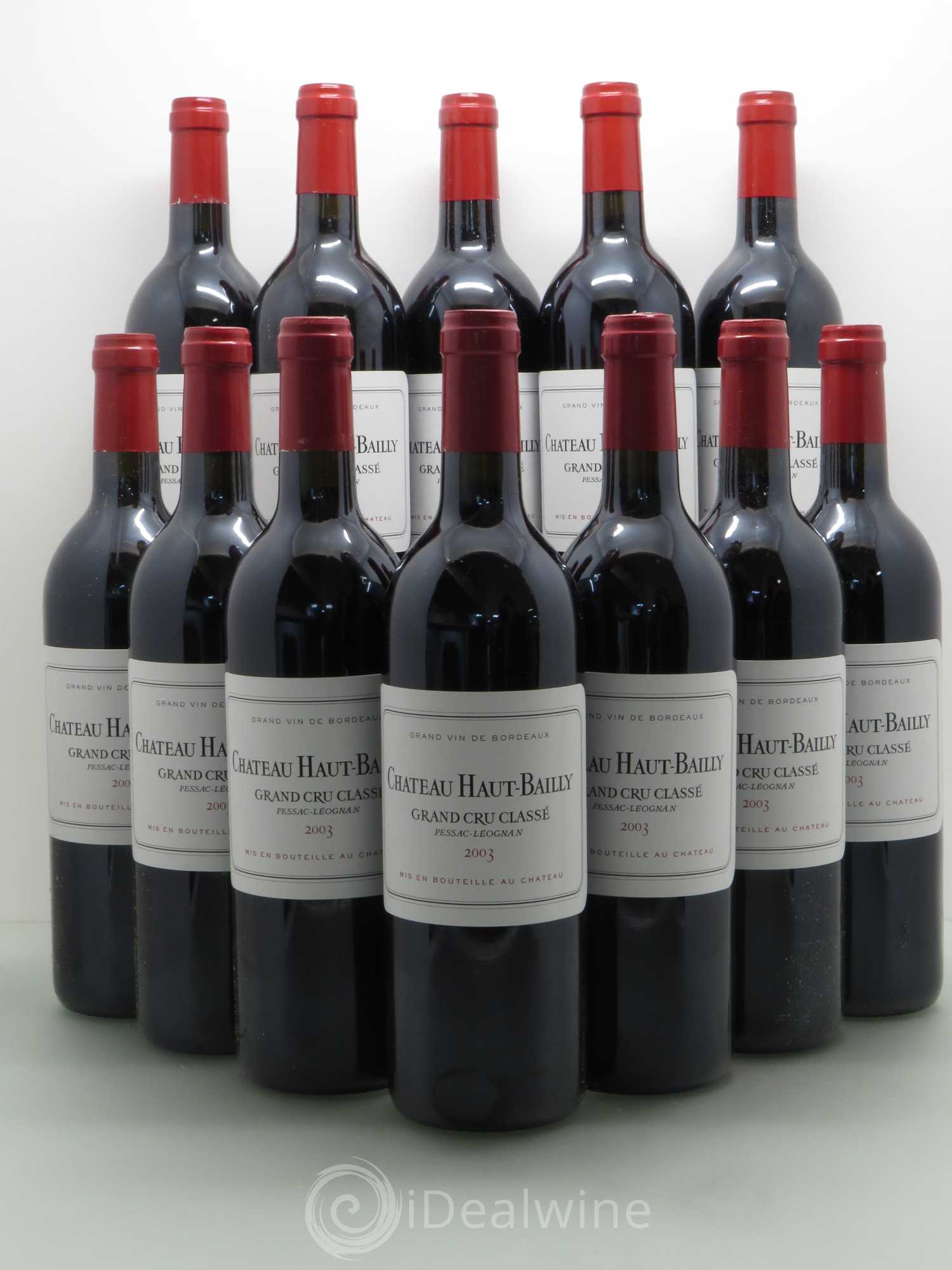 Château Haut-Bailly Cru Classé de Graves 2003 - Lot de 12 bouteilles - 0