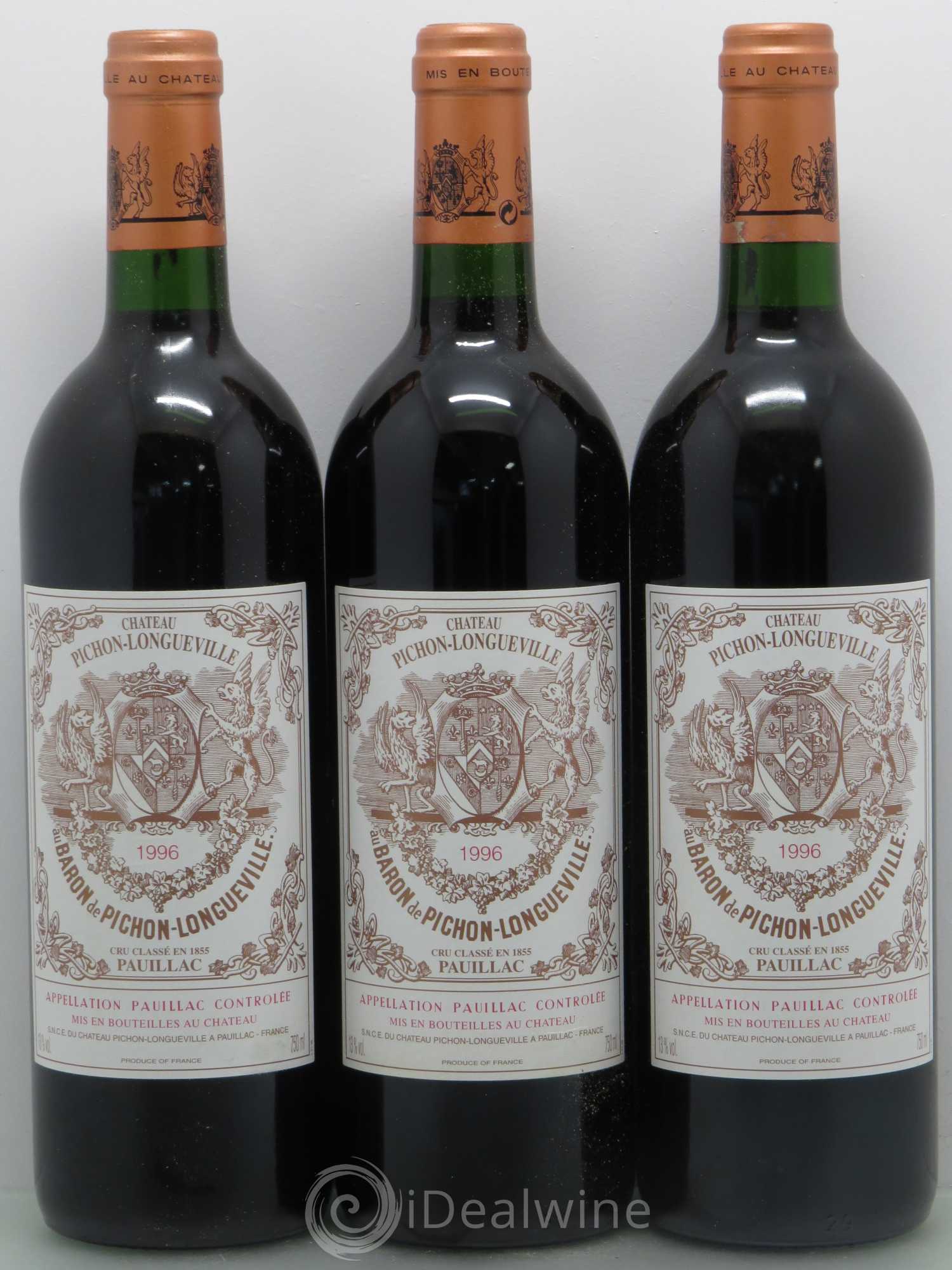 Pichon Longueville Baron 2ème Grand Cru Classé 1996 - Lot de 12 bouteilles - 3