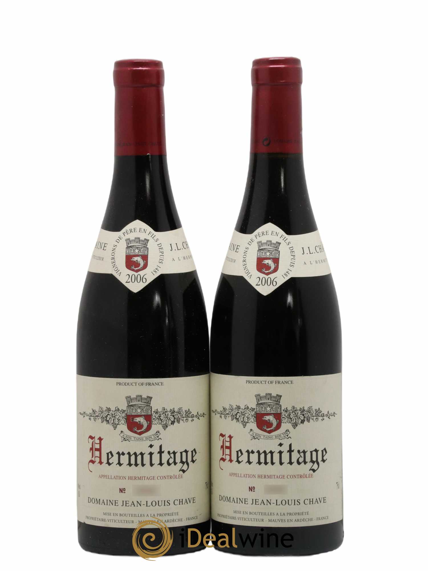 Hermitage Jean-Louis Chave 2006 - Lot de 2 bouteilles - 0