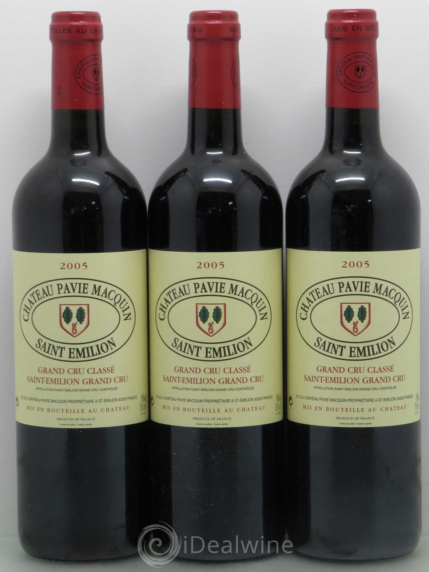 Château Pavie Macquin 1er Grand Cru Classé B 2005 - Lot de 12 bouteilles - 3
