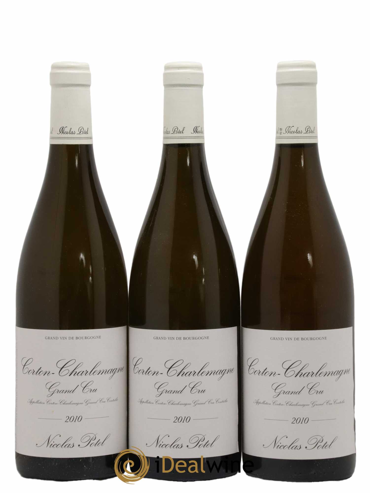 Corton-Charlemagne Grand Cru Nicolas Potel 2010 - Lot de 3 bouteilles - 0