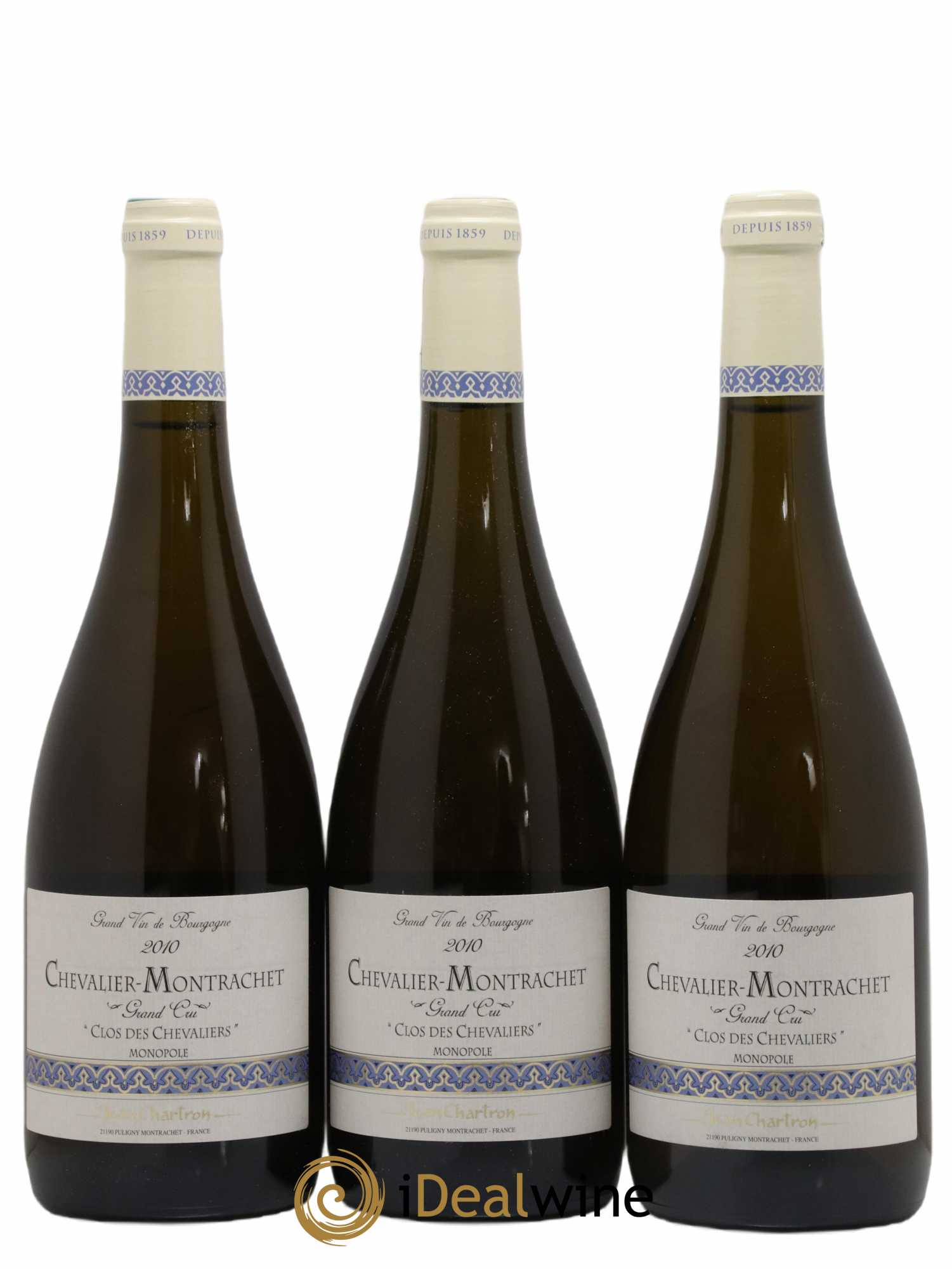 Chevalier-Montrachet Grand Cru Clos des Chevaliers Jean Chartron (Domaine) 2010 - Lot de 3 bouteilles - 0