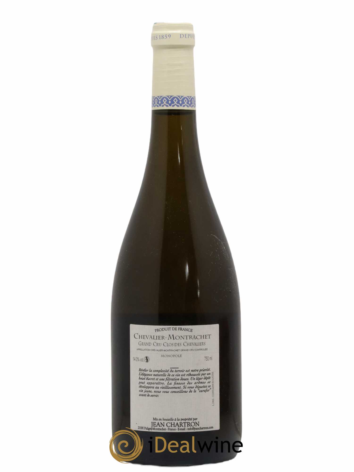 Chevalier-Montrachet Grand Cru Clos des Chevaliers Jean Chartron (Domaine) 2010 - Lot de 1 bouteille - 1