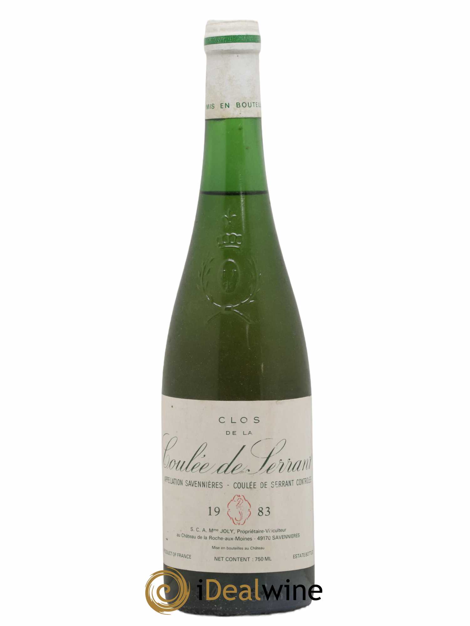 Savennières Clos de la Coulée de Serrant Vignobles de la Coulée de Serrant - Nicolas Joly 1983 - Lot de 1 bouteille - 0