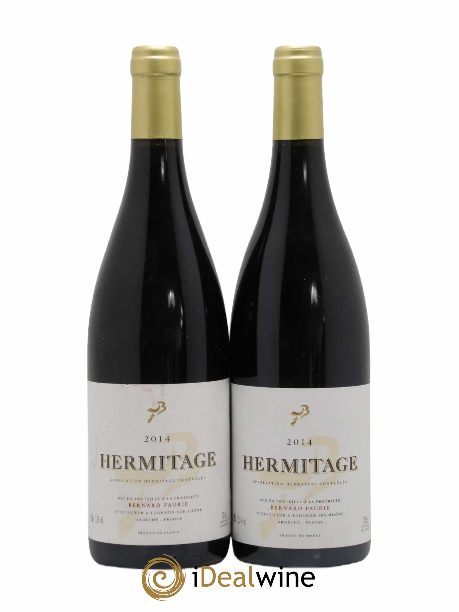 Hermitage Bessards Méal (capsule dorée) Bernard Faurie 2014 - Lot de 2 bouteilles - 0