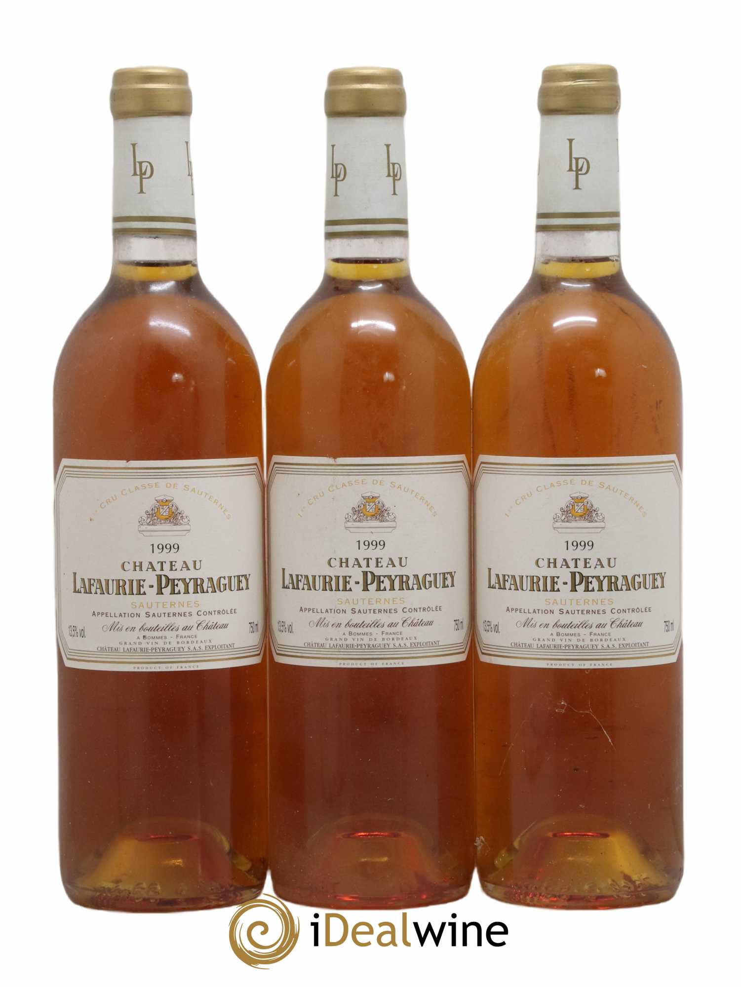 Château Lafaurie-Peyraguey 1er Grand Cru Classé 1999 - Lotto di 3 bottiglie - 0
