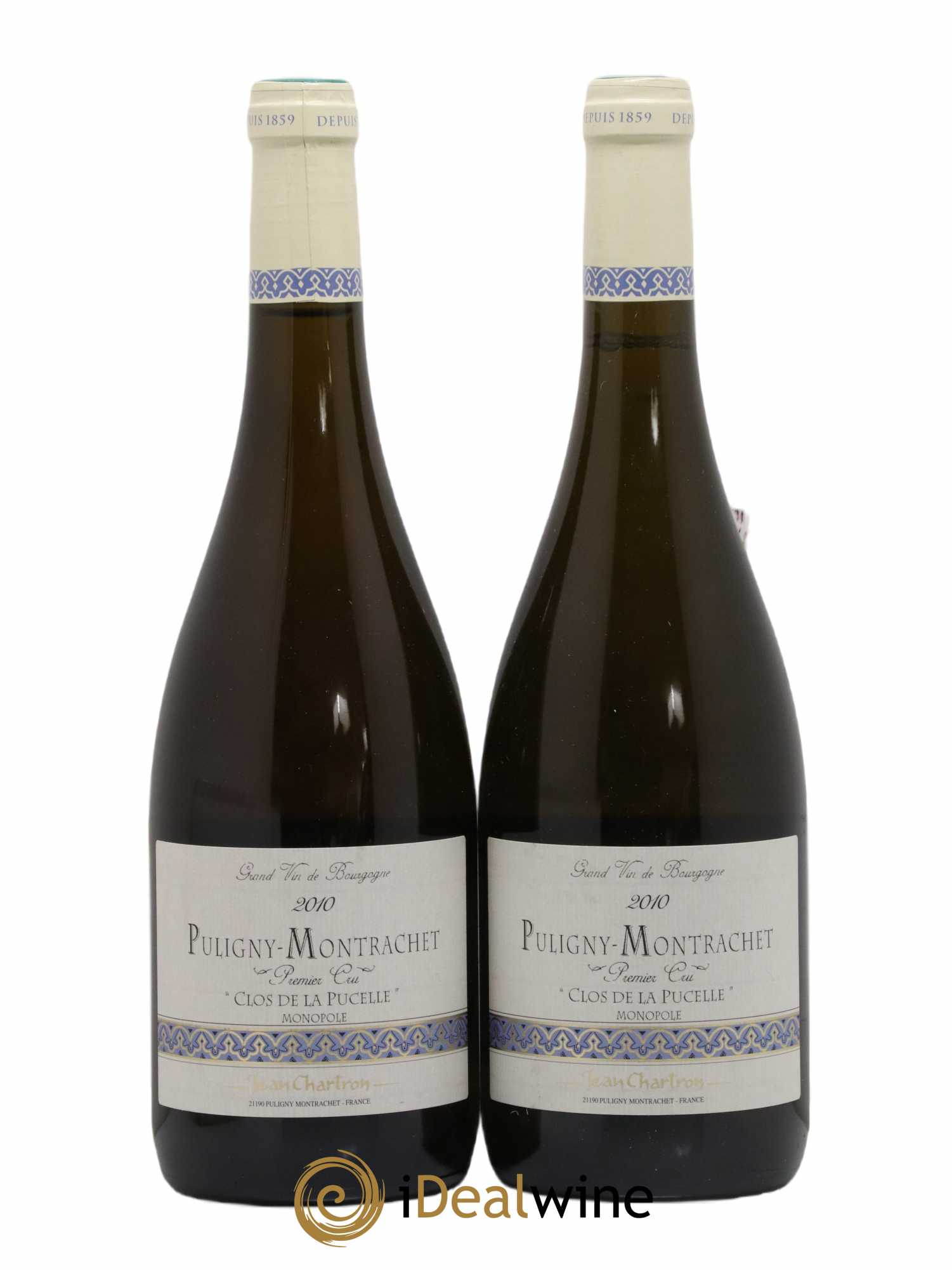 Puligny-Montrachet 1er Cru Clos de la Pucelle Jean Chartron (Domaine) 2010 - Lot de 2 bouteilles - 0