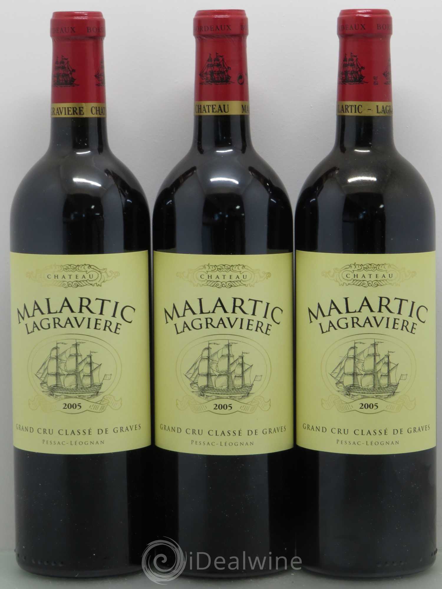 Château Malartic-Lagravière Cru Classé de Graves 2005 - Lot de 12 bouteilles - 1