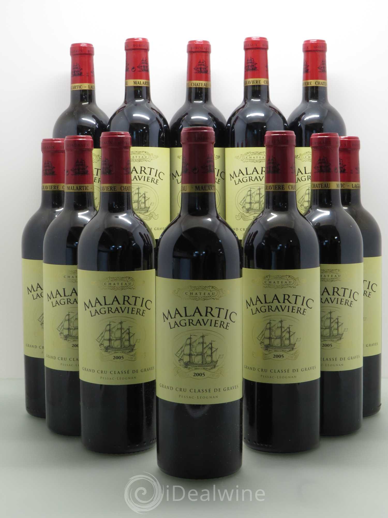 Château Malartic-Lagravière Cru Classé de Graves 2005 - Lot de 12 bouteilles - 0