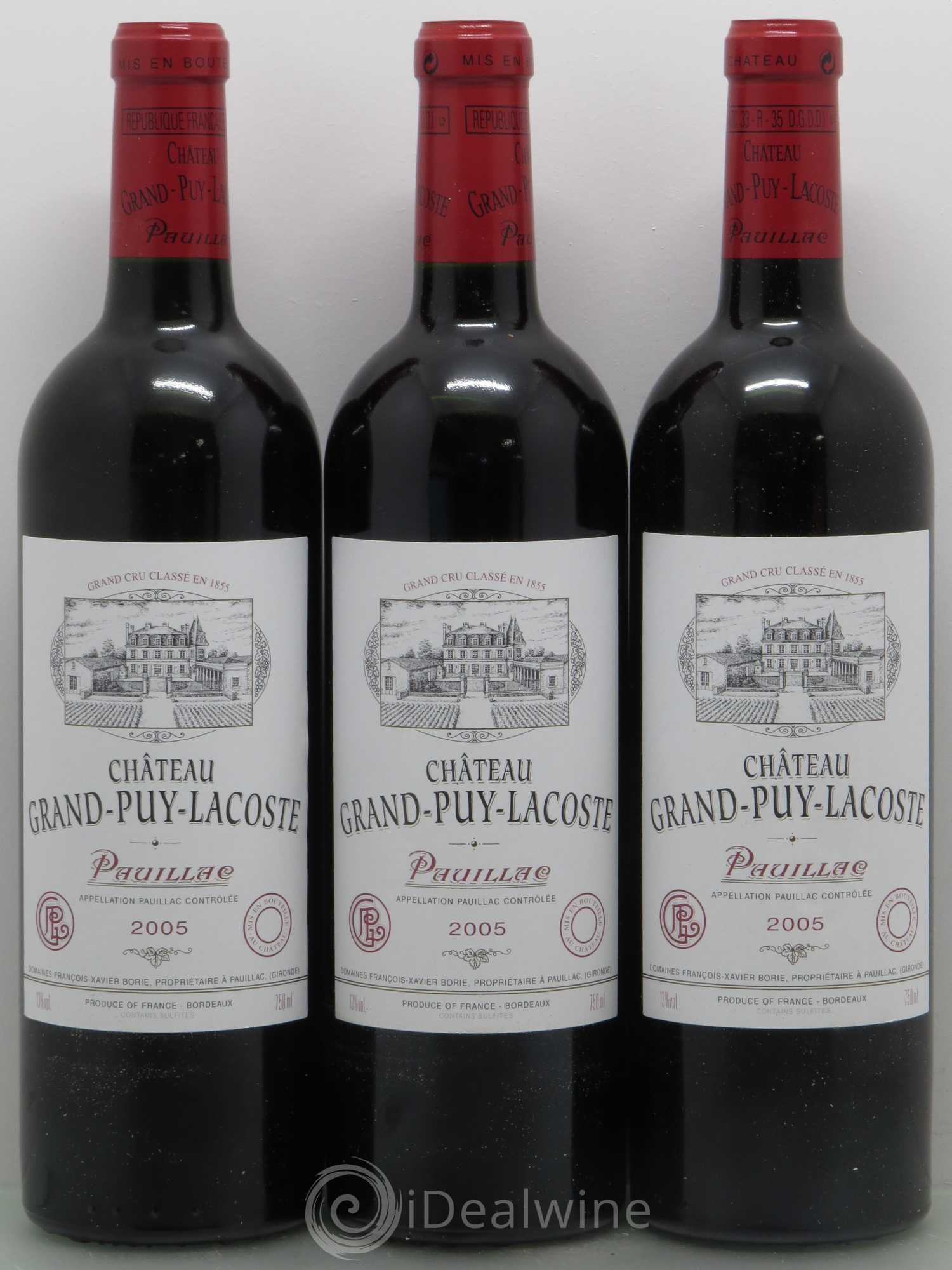 Château Grand Puy Lacoste 5ème Grand Cru Classé 2005 - Lot de 12 bouteilles - 2
