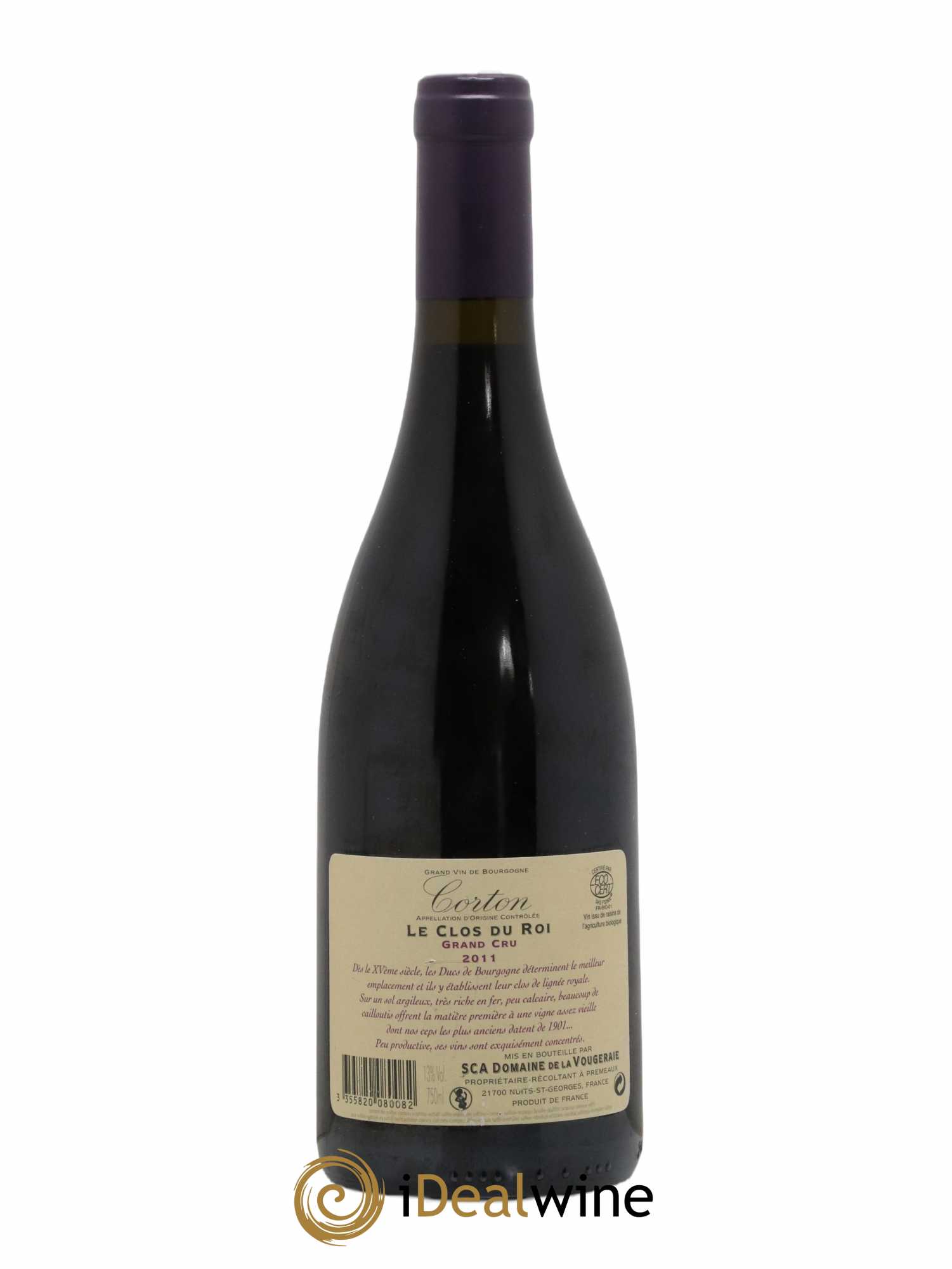 Corton Grand Cru Le Clos du Roi La Vougeraie 2011 - Posten von 1 Flasche - 1