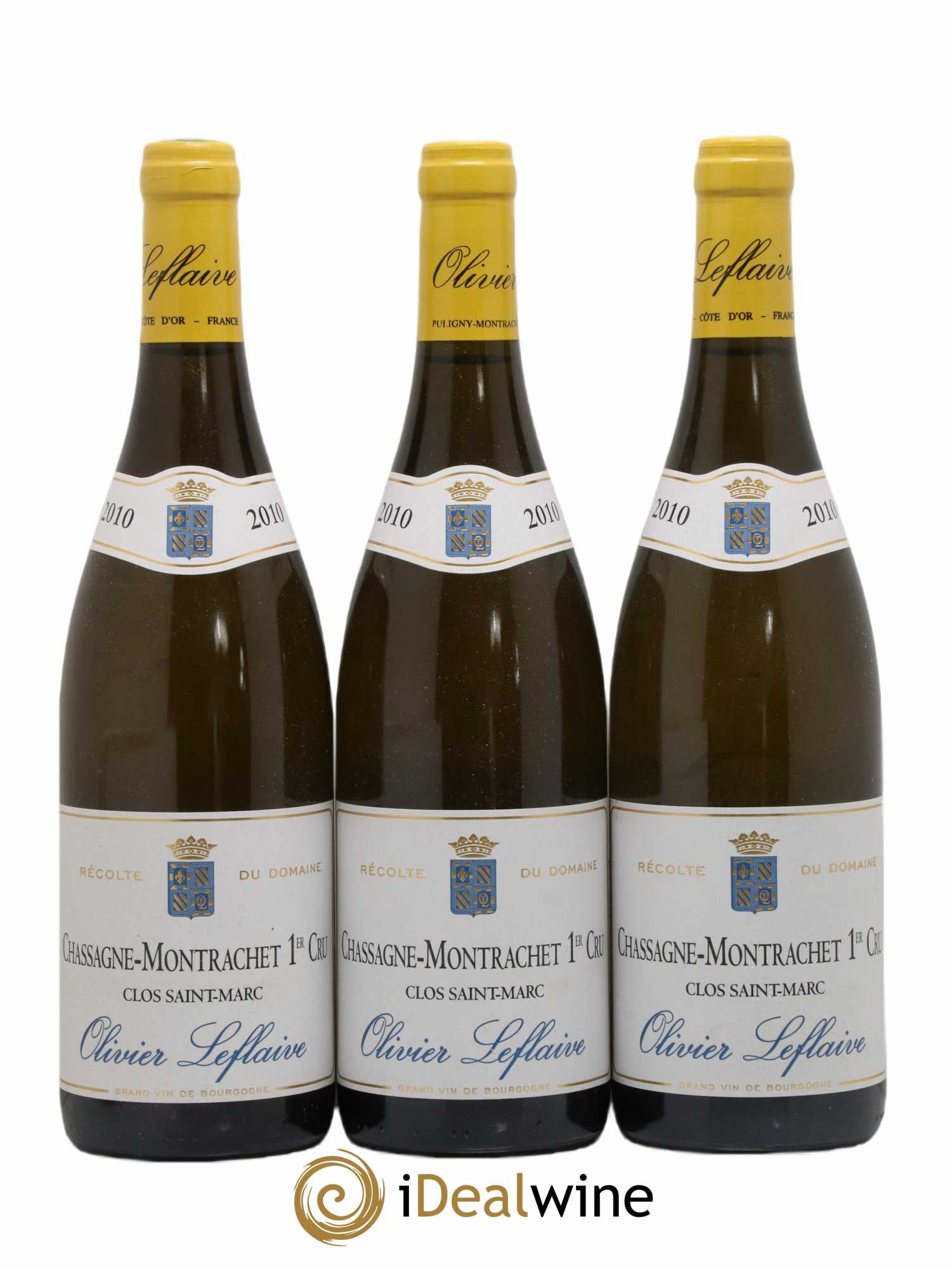 Chassagne-Montrachet 1er Cru Clos Saint Marc Olivier Leflaive 2010 - Lot de 3 bouteilles - 0