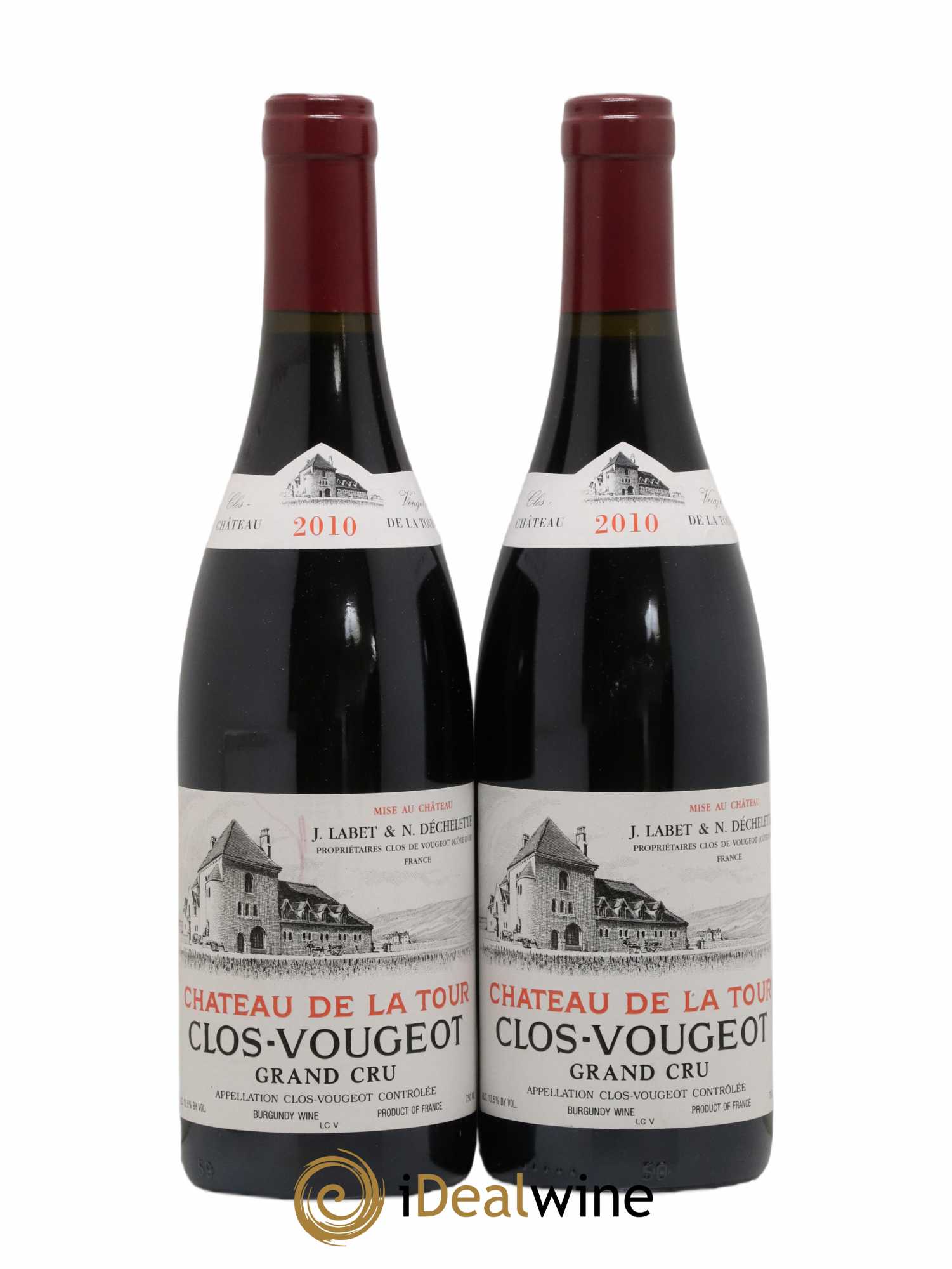 Clos de Vougeot Grand Cru Château de La Tour 2010 - Lot de 2 bouteilles - 0
