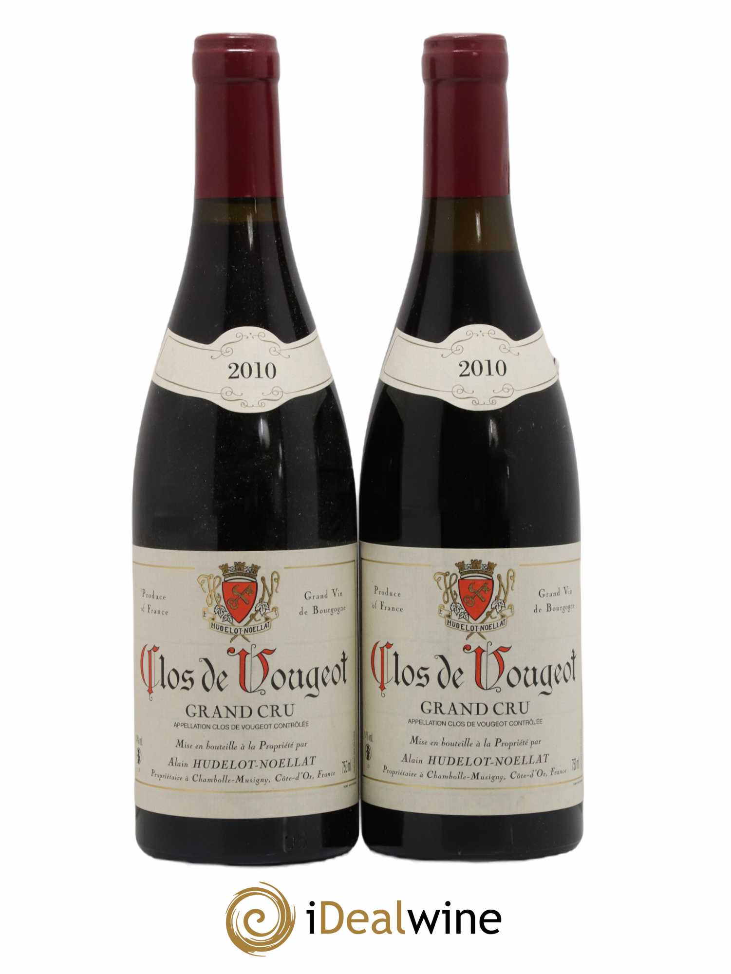 Clos de Vougeot Grand Cru Hudelot-Noëllat 2010 - Lot de 2 bouteilles - 0