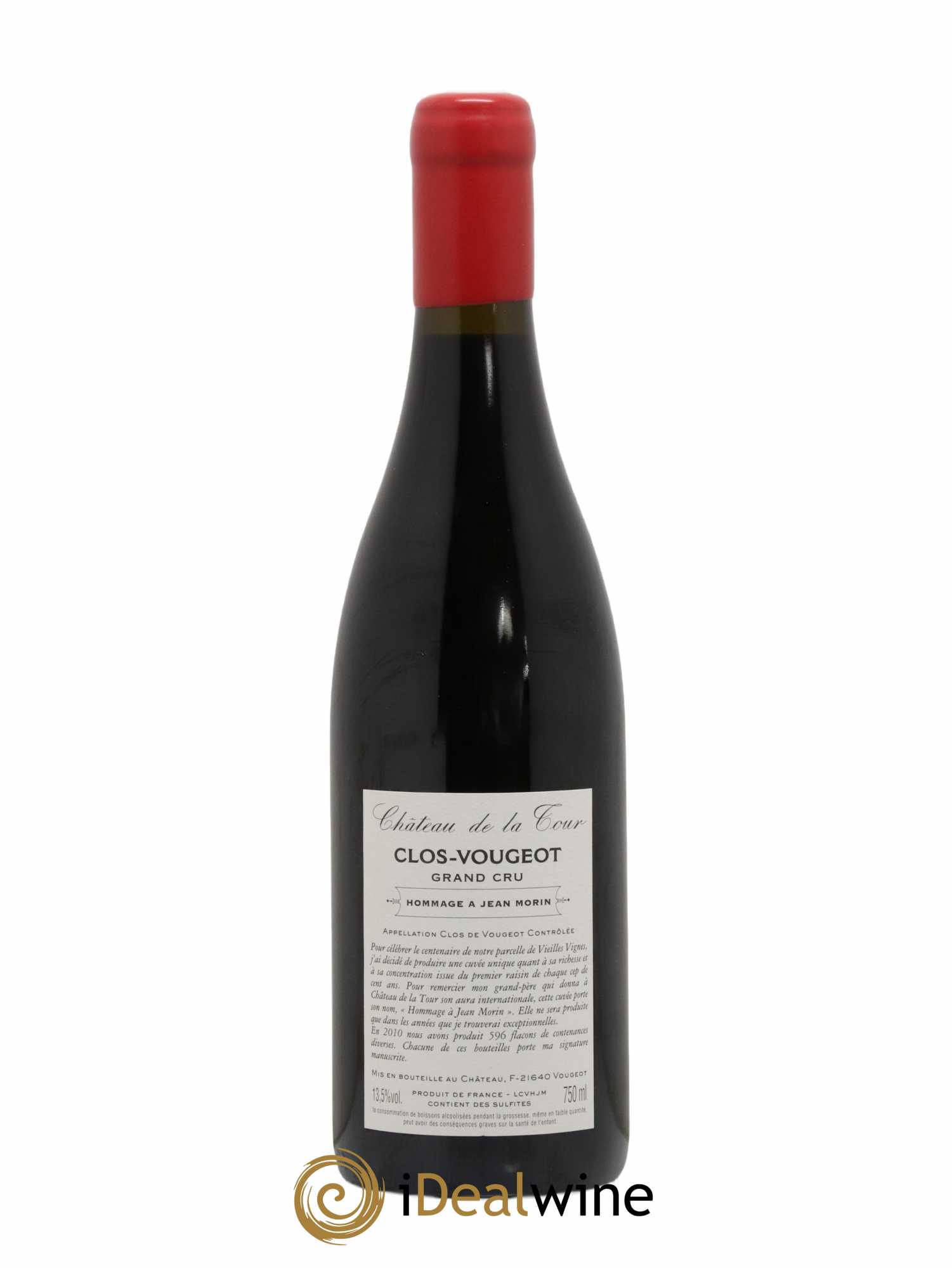 Clos de Vougeot Grand Cru Hommage à Jean Morin Château de La Tour 2010 - Lotto di 1 bottiglia - 1