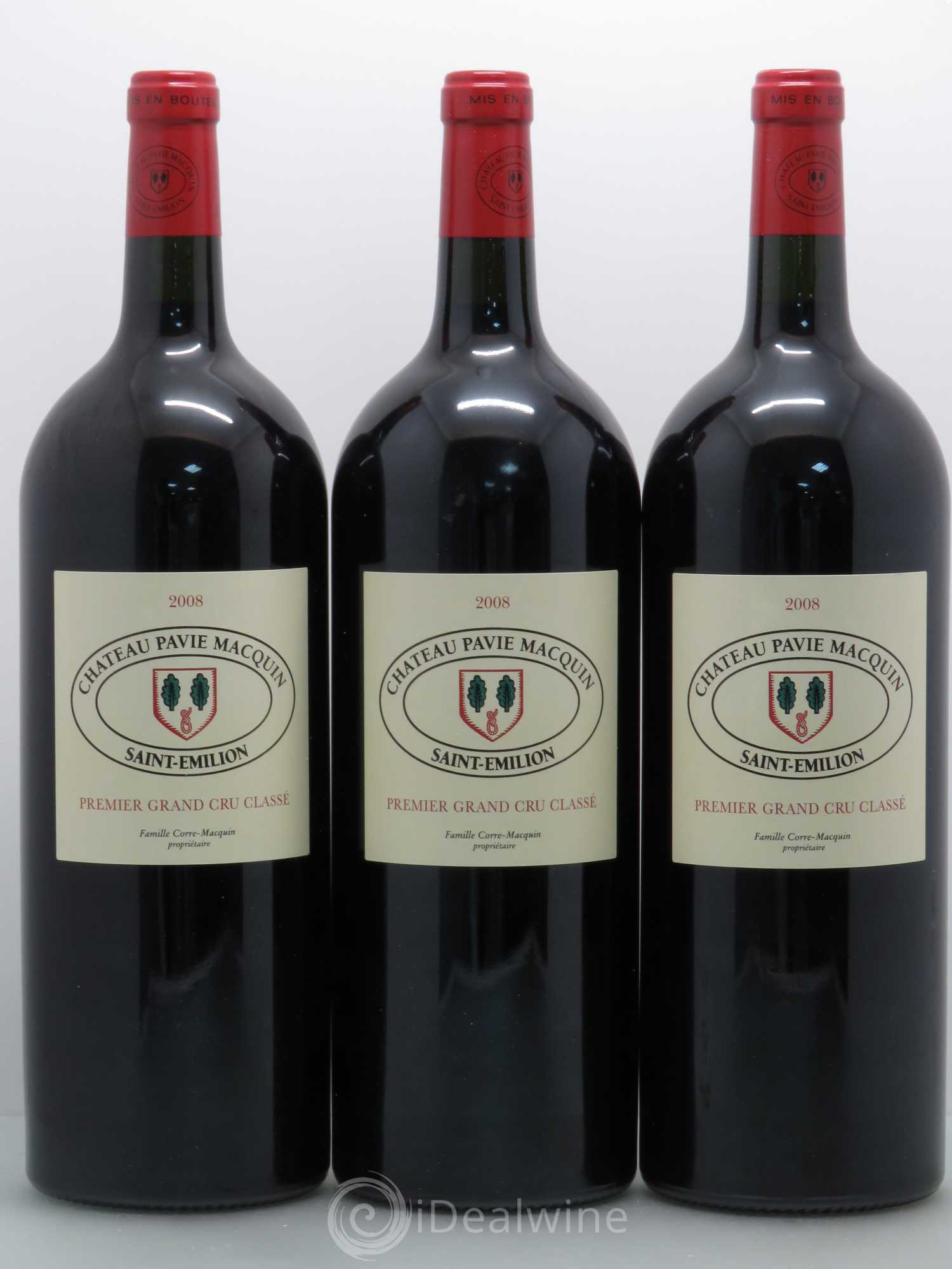 Château Pavie Macquin 1er Grand Cru Classé B 2008 - Lot de 3 magnums - 0